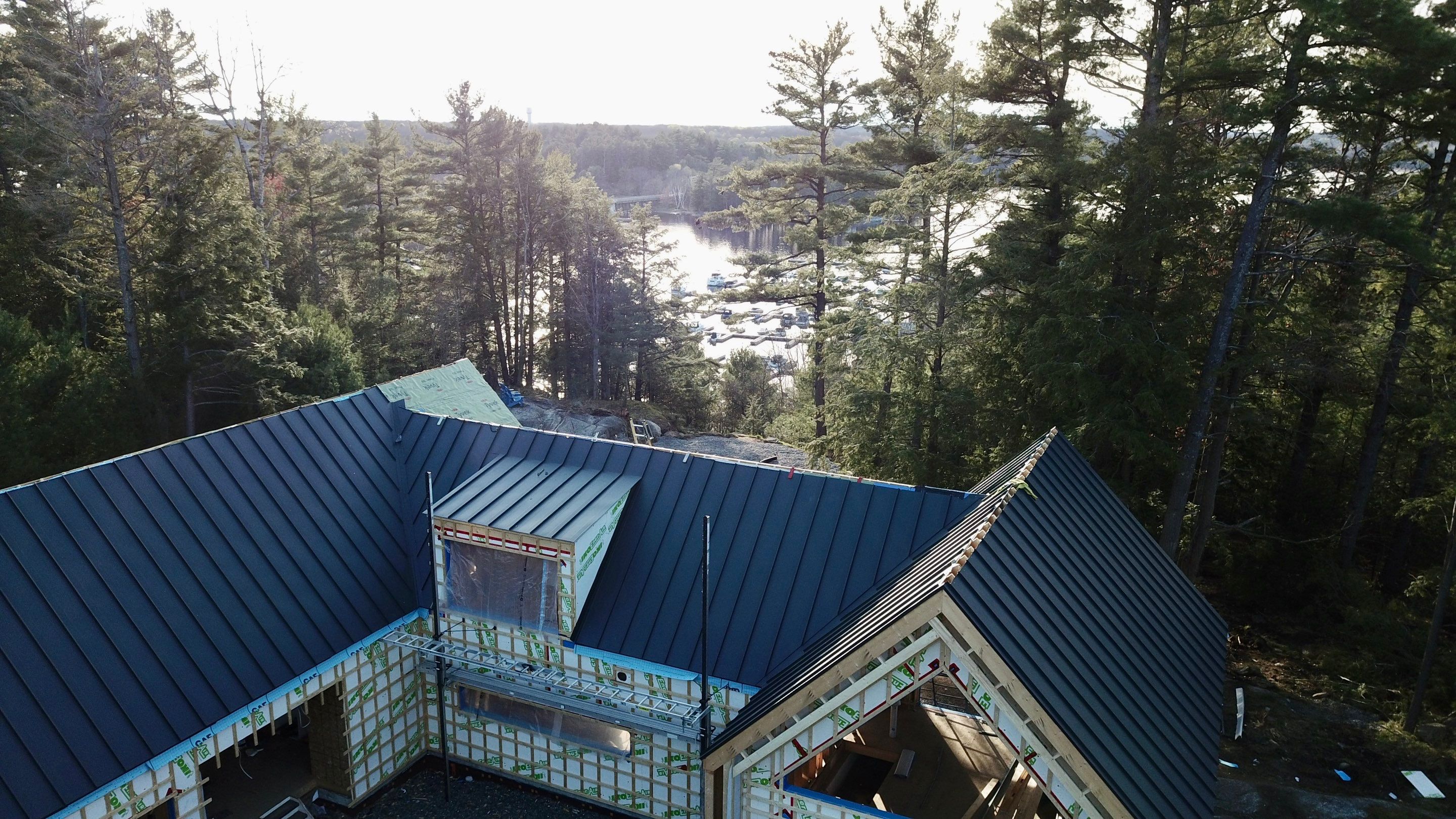 Standing Seam Metal Roof - Custom Coping and Flashing  by Jay Carter Roofing & Sheet Metal