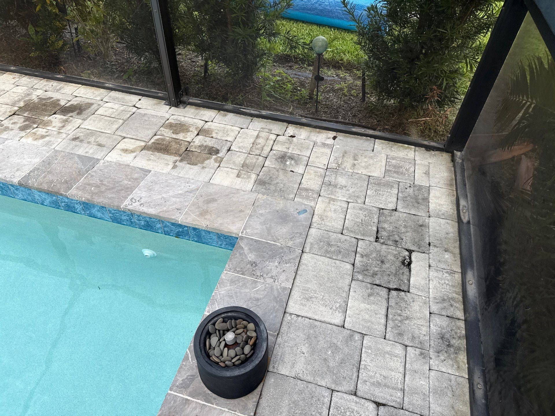 Paver Pool Deck & Screen Enclosure Cleaning – North River Ranch, Parrish, FL by Sunshine AquaWash