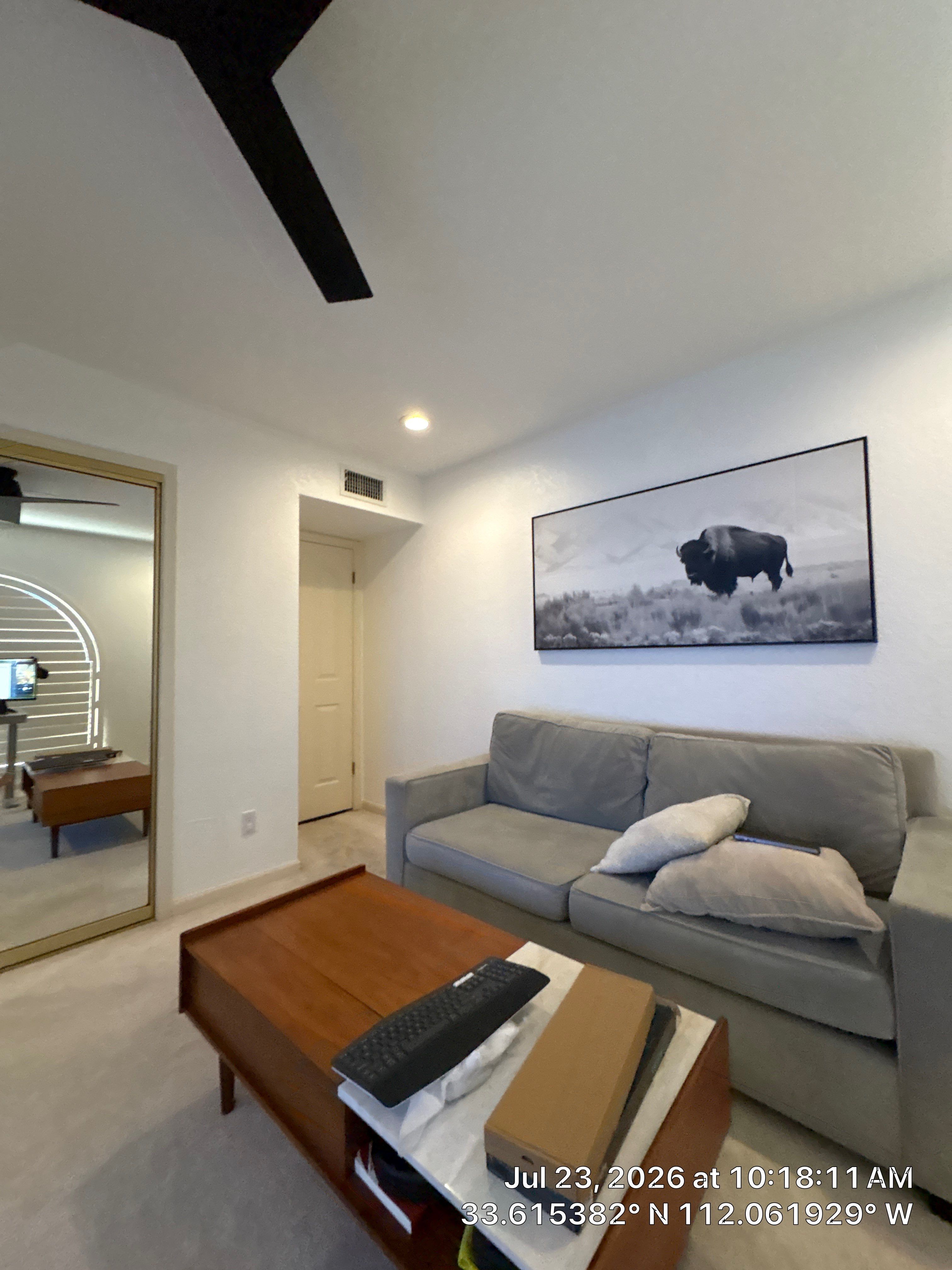 Custom Home Office Setup and Plantation Shutter Installation in Phoenix by CompanyCam Sales Demo