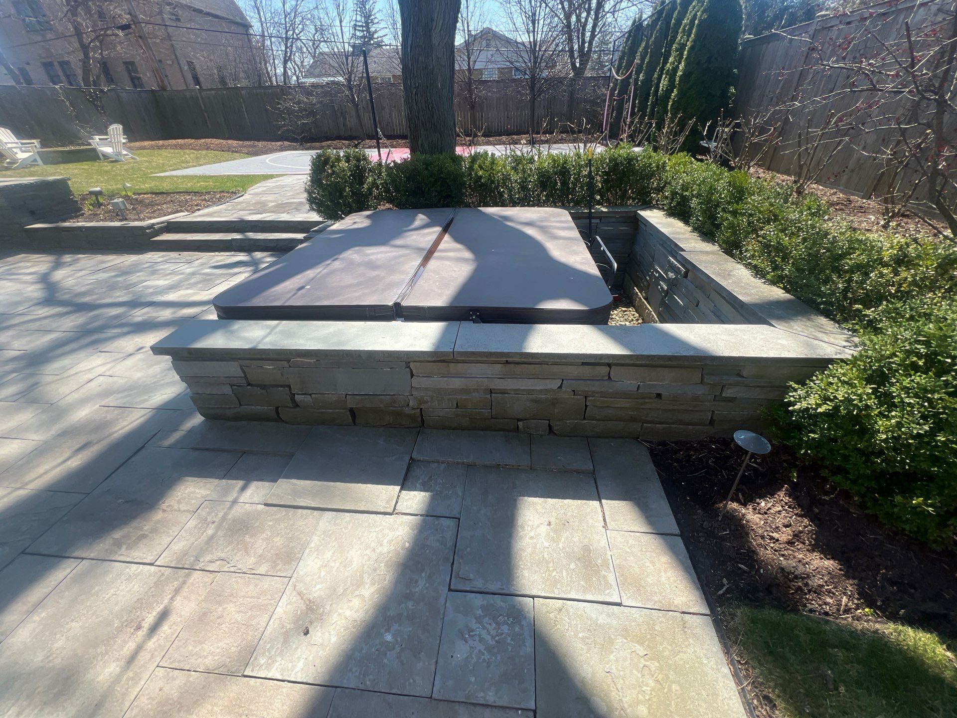 bluestone using Algaecide, soft wash soap by Northern Power Washing LLC.