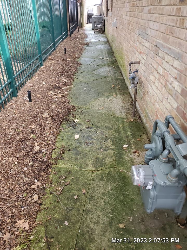 Evanston, IL stone patio cleaning by Northern Power Washing LLC.