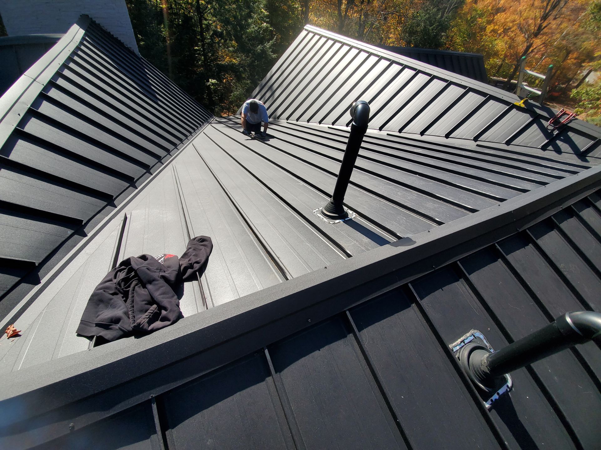 Metal work using 24 Ga Standing Seam Metal by Jay Carter Roofing & Sheet Metal