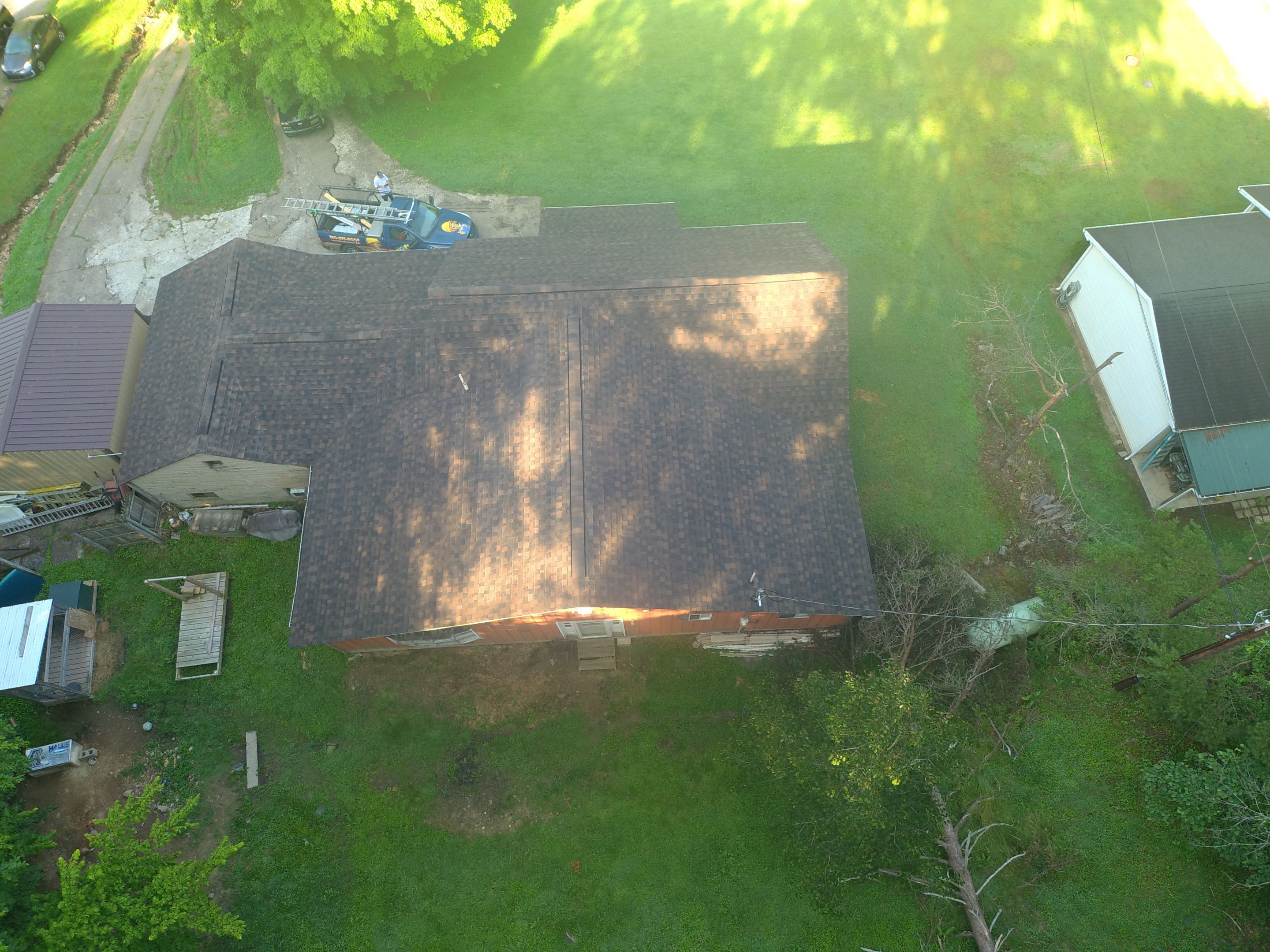 IKO Dynasty Shadow Brown Roof Installation in Lucasville, OH by Mr. Roofer
