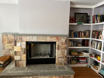 Wood Fireplace Replaced