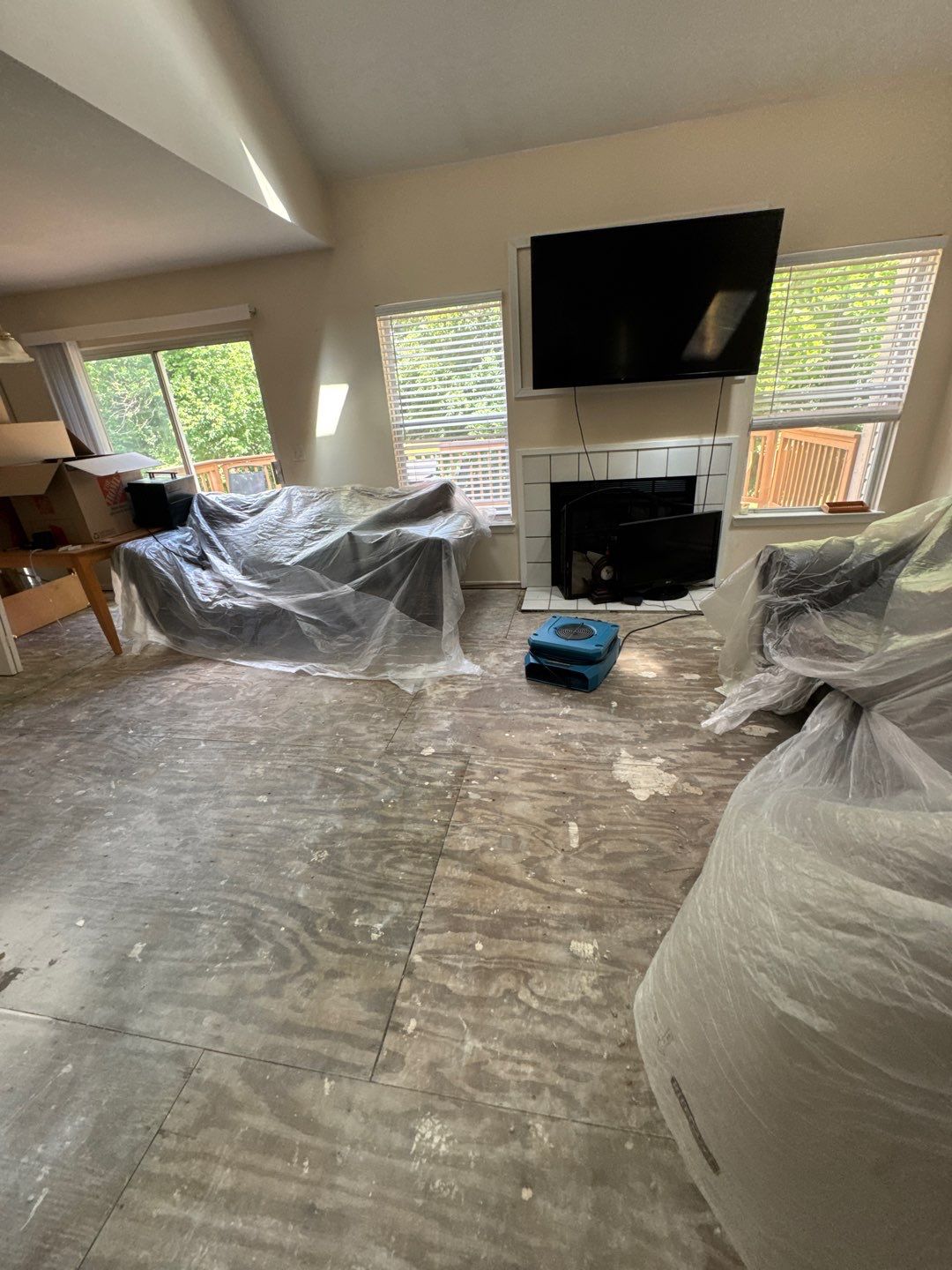 Project in Commerce Twp by EzDry Water Mitigation & Property Restoration