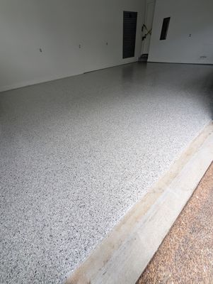 Garage Floor Coating using Coyote