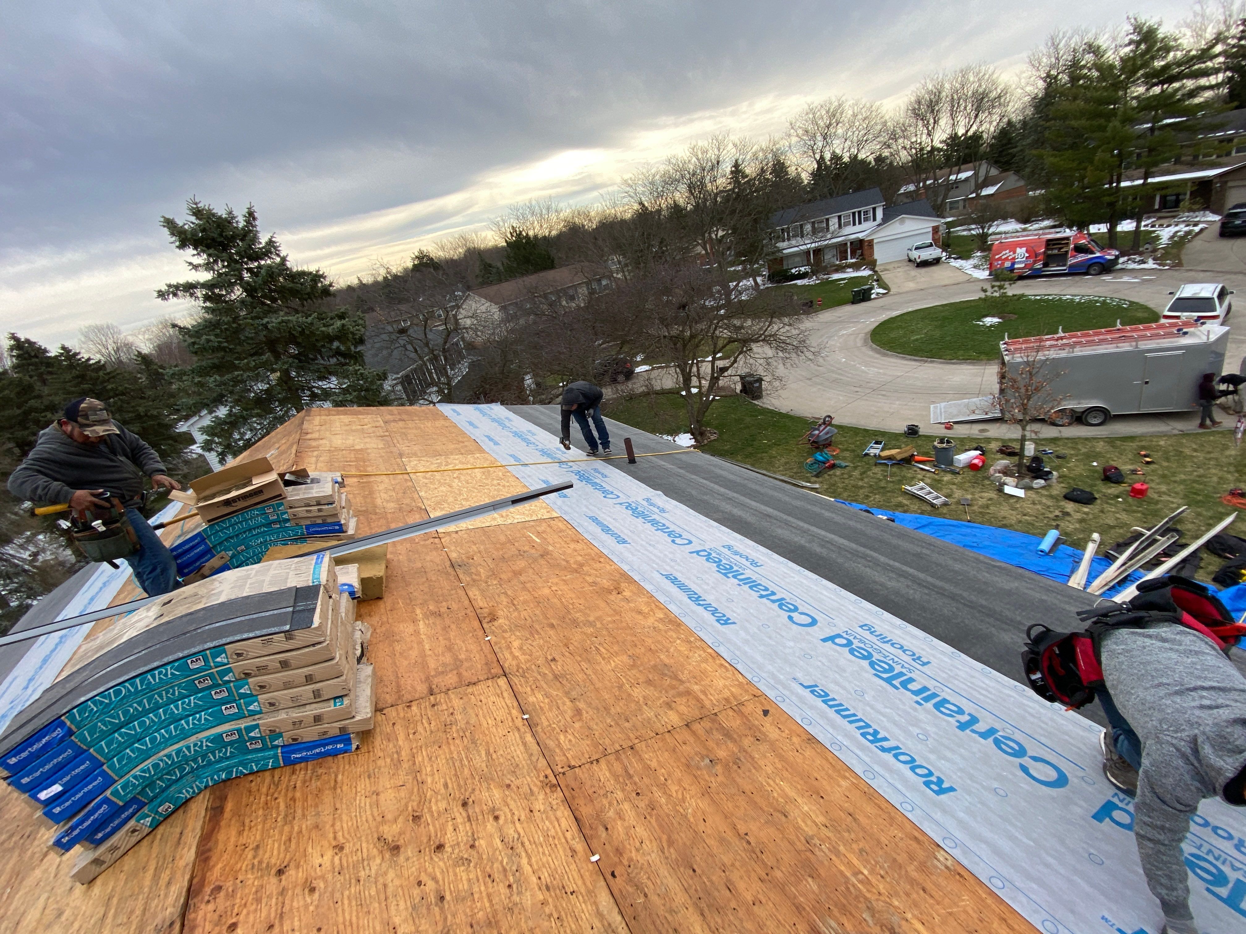 Roof Replacement using CertainTeed Landmark by 180 Contractors