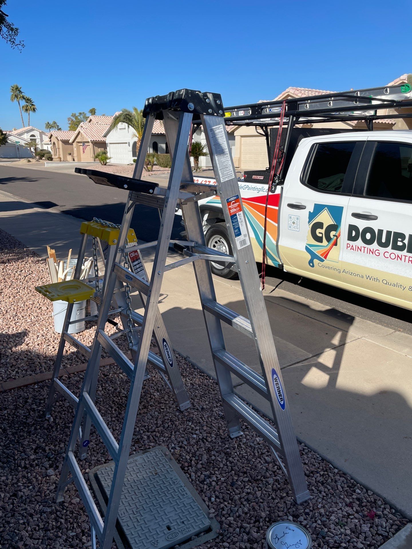Gazzo - A Beautiful Home Exterior Transformation in Scottsdale, AZ with C&M Primer and Sherwin Williams Paints by Double G Painting Contractors, LLC