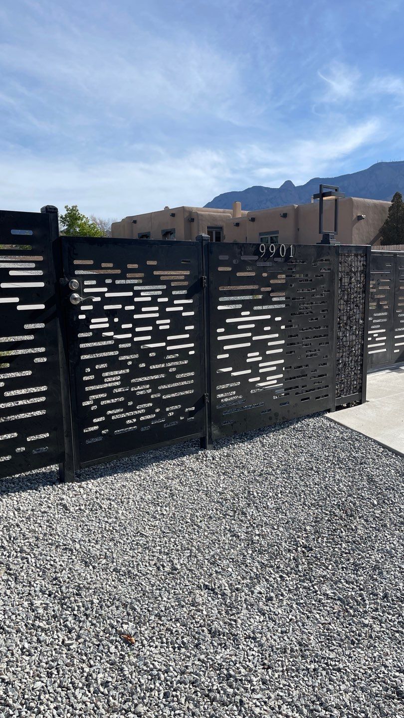 Residential using Custom Wrought Iron and DM Contempo by Valley Fence Company