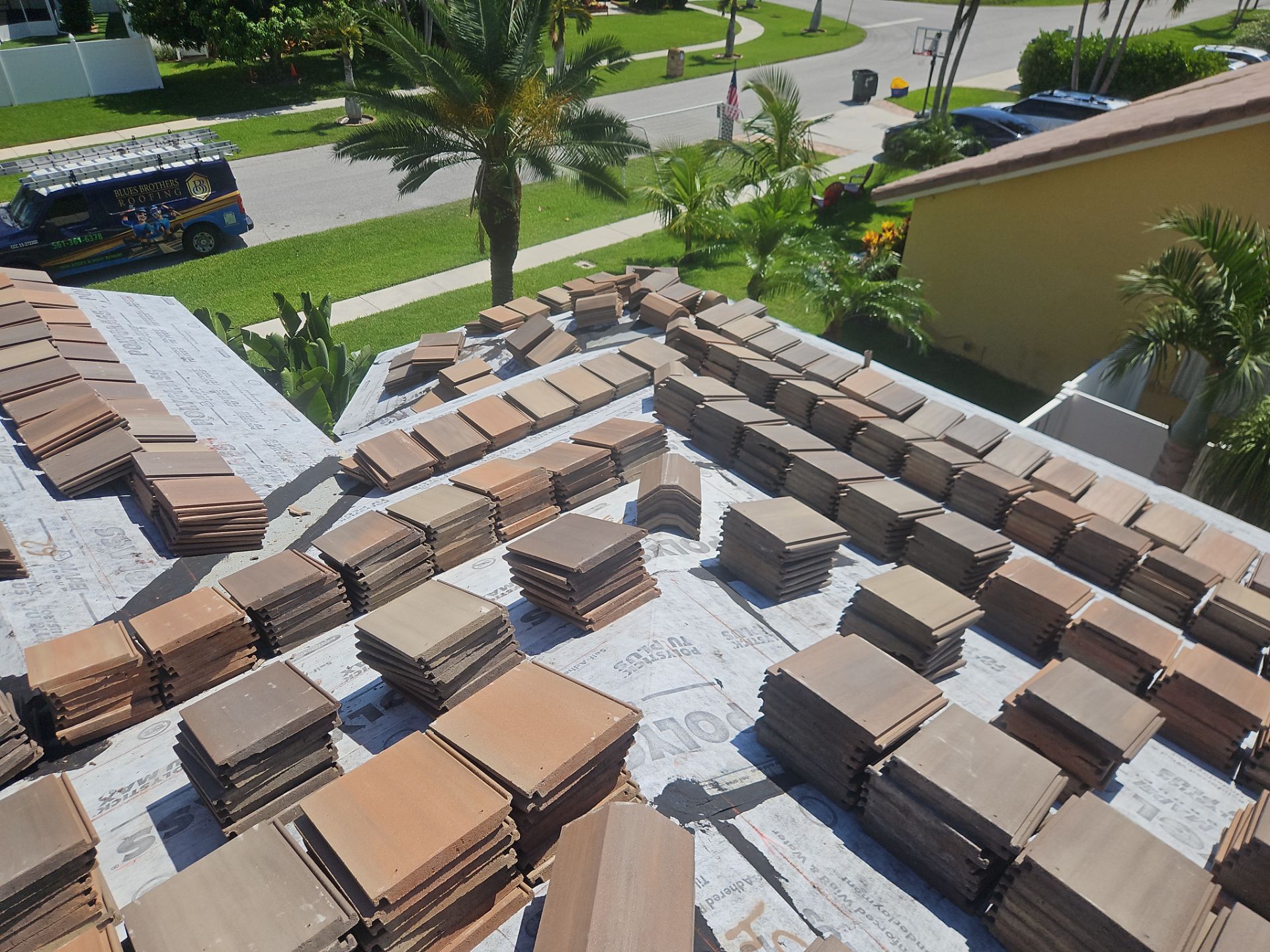 Residential Roofing Installation using Eagle Roofing Tile by BLUES BROTHERS ROOFING