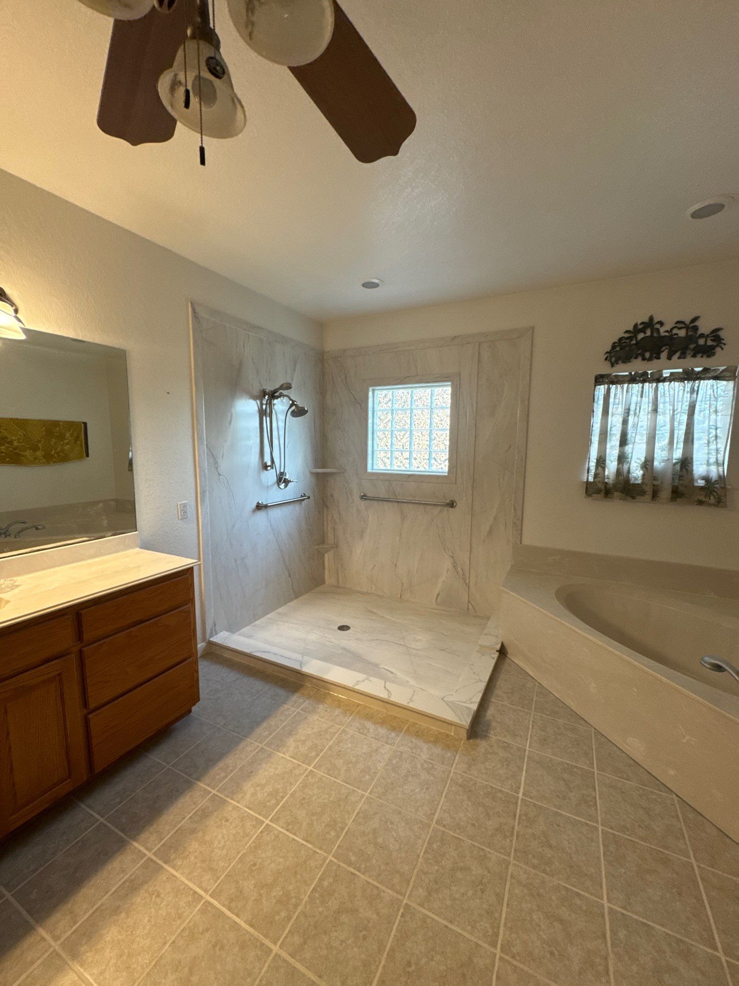 Shower remodel in Canyon Lake by Lane Lauritsen - The Hill Country, Texas