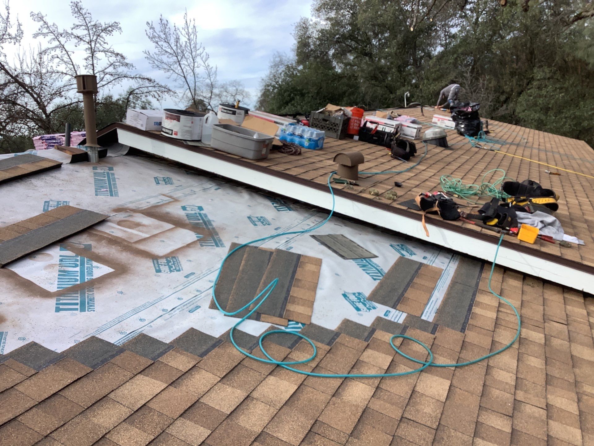 Residential Roofing Installation using Owens Corning Roofing Shingles by Byers Enterprises 