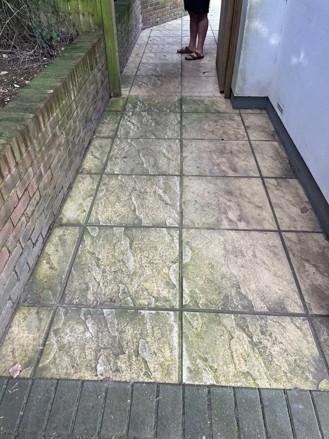 Driveway - Patio - Render Clean using honda 21 ltr/min by Ges Exterior Cleaning ltd