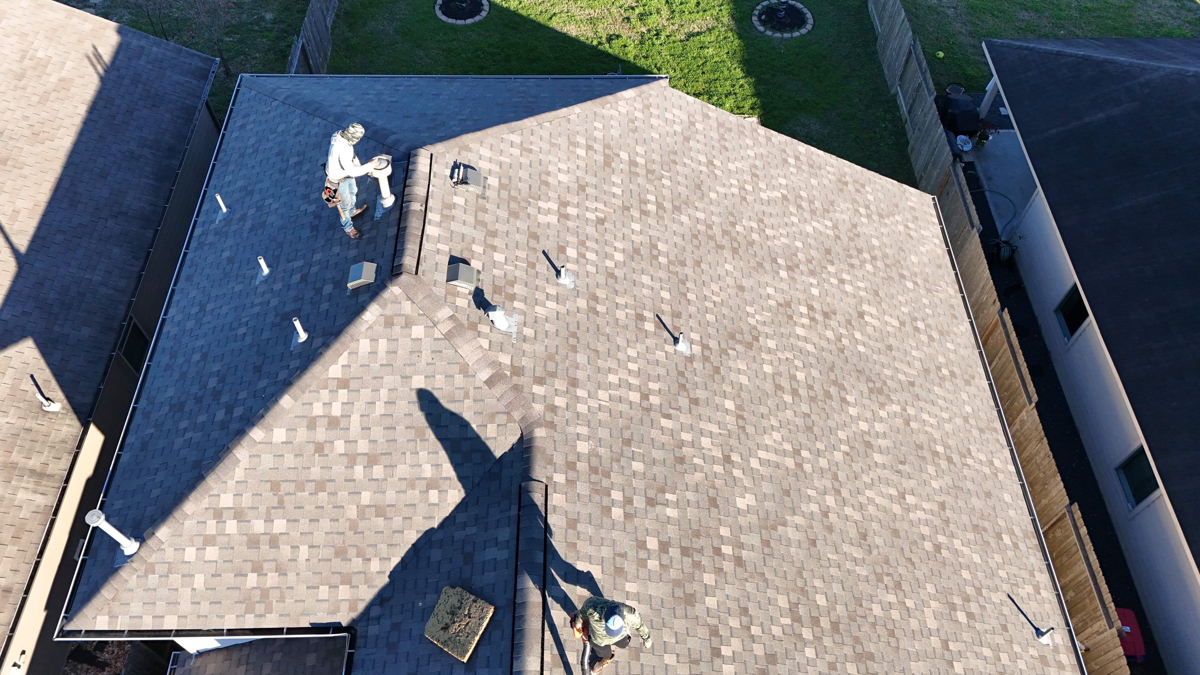 Roof Replacement with Decking & Skylight Work — Magnolia, TX by PL Roofing & SB Roofing, LLC.