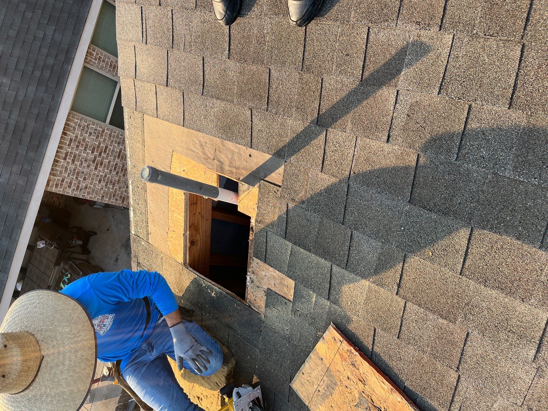Hail Damage using Owen's Corning Duration (Lifetime) Shingles by Roof Repair Company