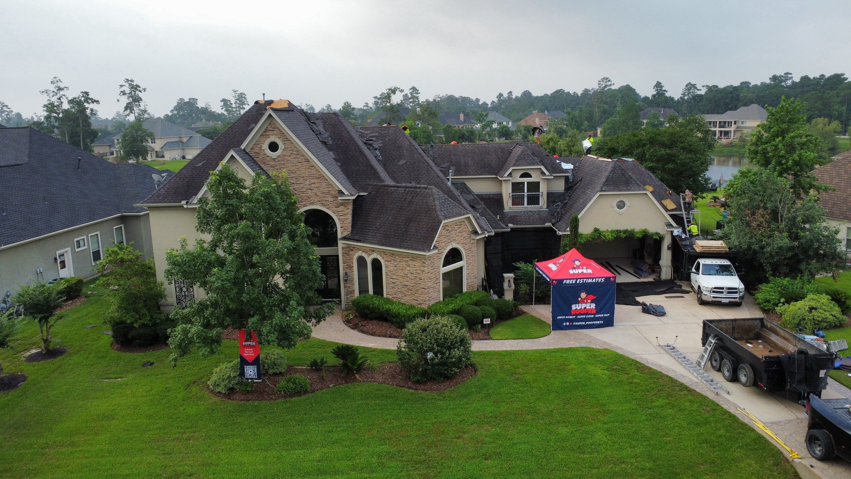 Roof Replacement in Spring, Tx by Super Roofer LLC