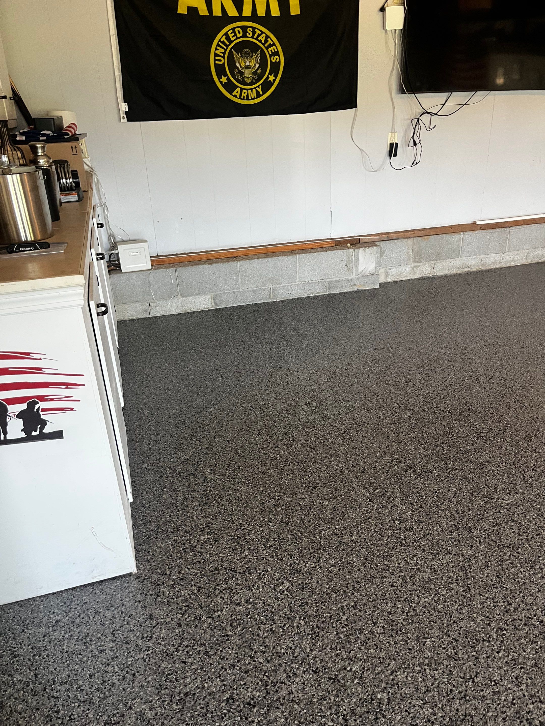 Garage Floor Coating using Nightfall by My Garage Floor Guys