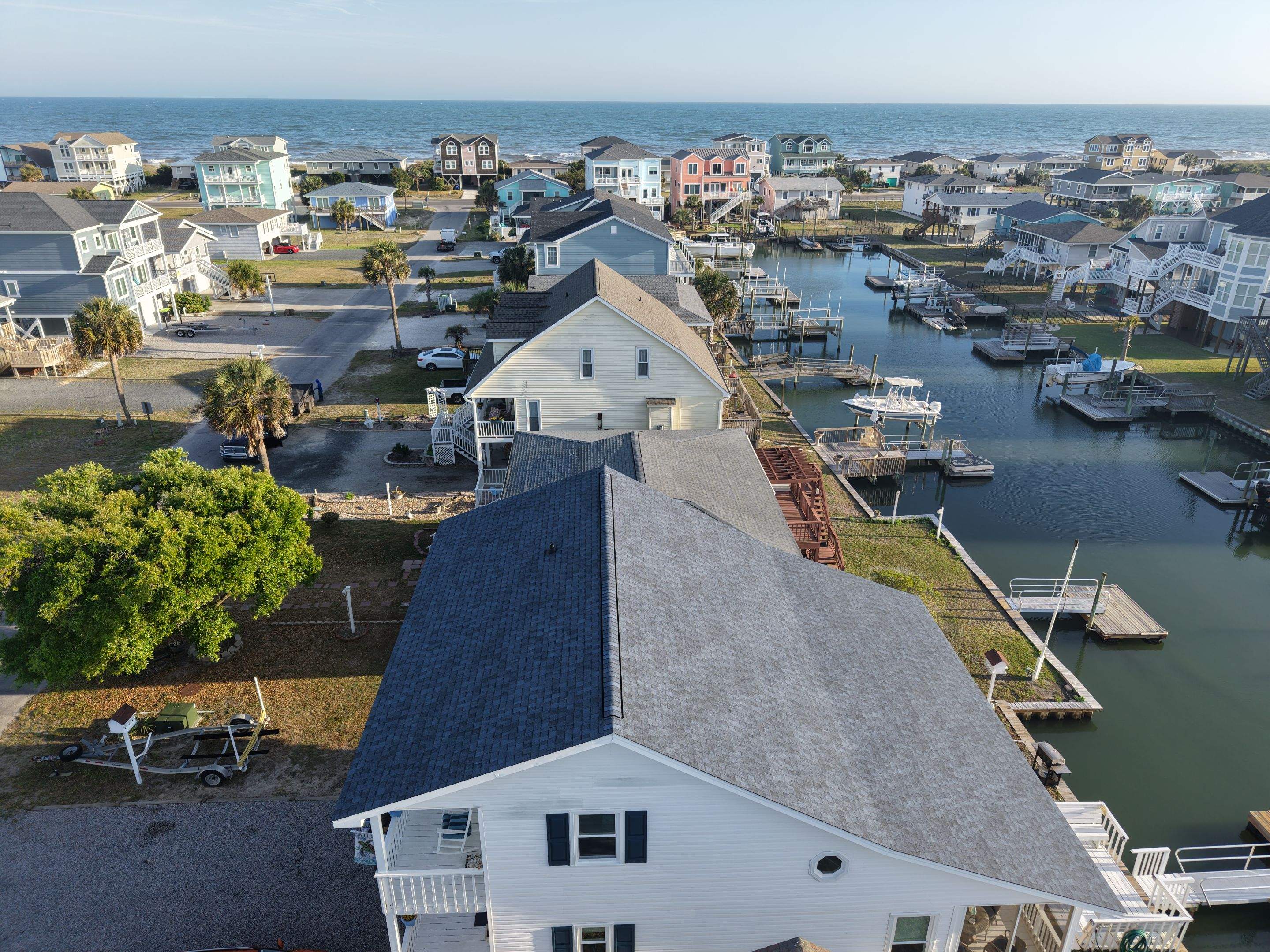 Completed Roof Replacement in Holden Beach, NC by Local Roofing Contractor Near Me by RGR Construction and Roofing, LLC