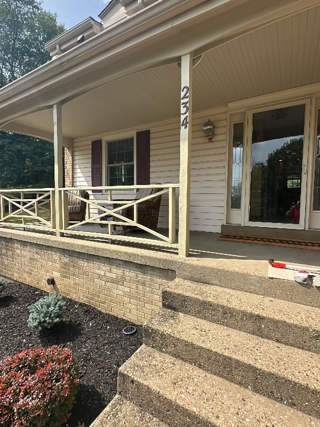 Porch, steps and Garage Project in Crafton by Floors in a Day, Inc