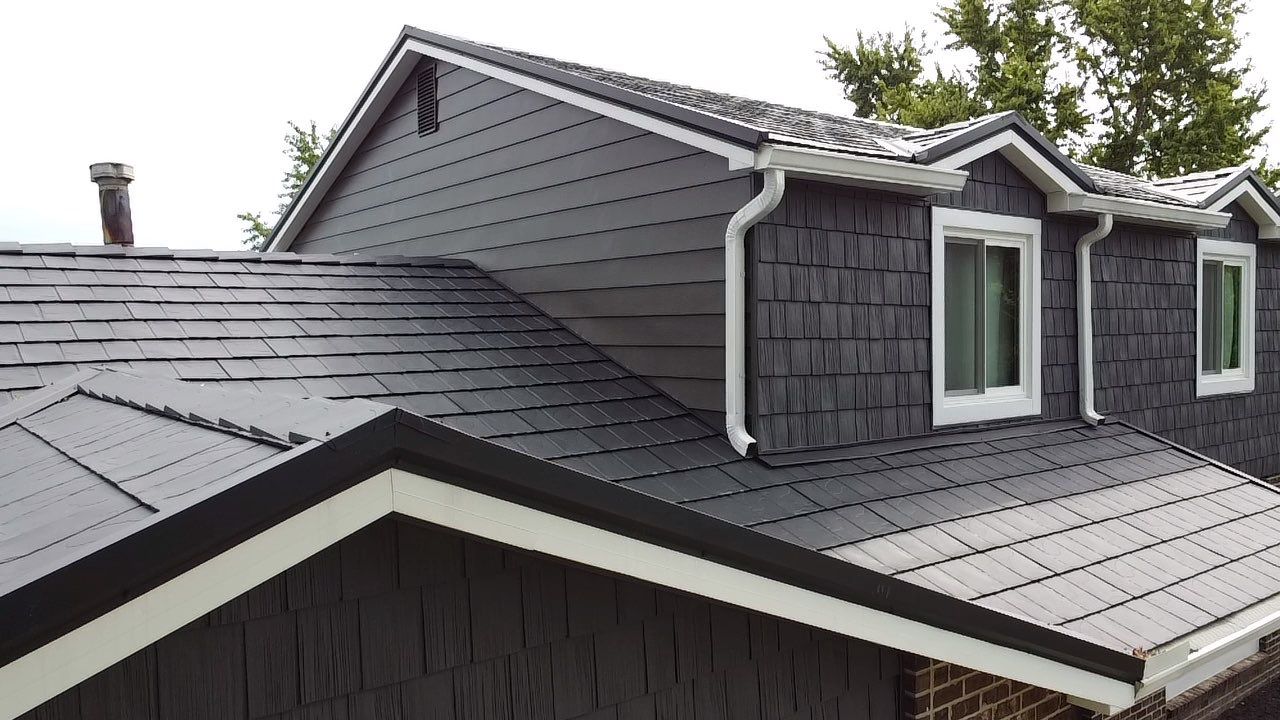 Full Exterior Home Transformation – Metal Slate Roof in Fort Wayne, IN by 4Ever Metal Roofing