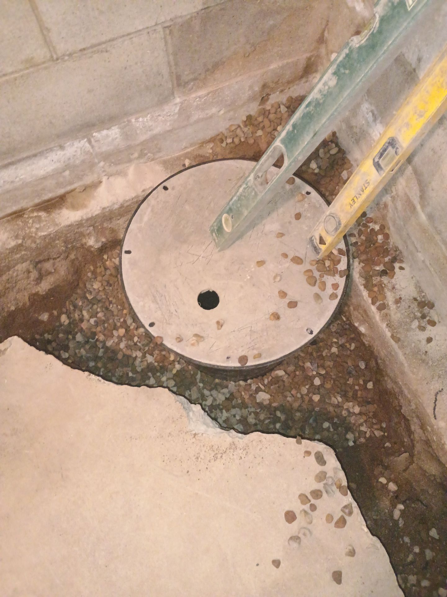 Interior Drain Tile & Buried Discharge in South Minneapolis by Waterproofing Northeast