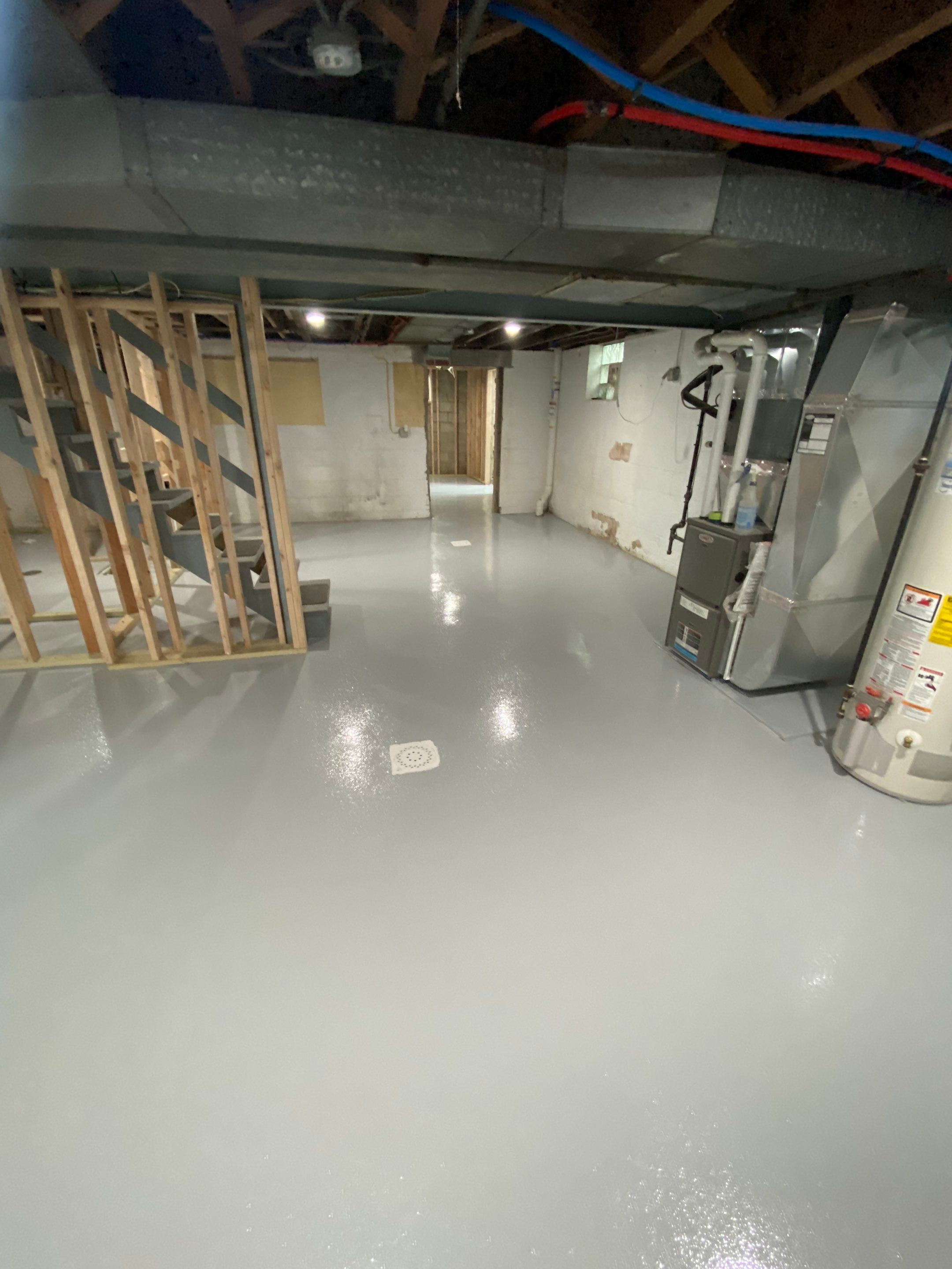 Basement + Garage Project in Pittsburgh by Floors in a Day, Inc