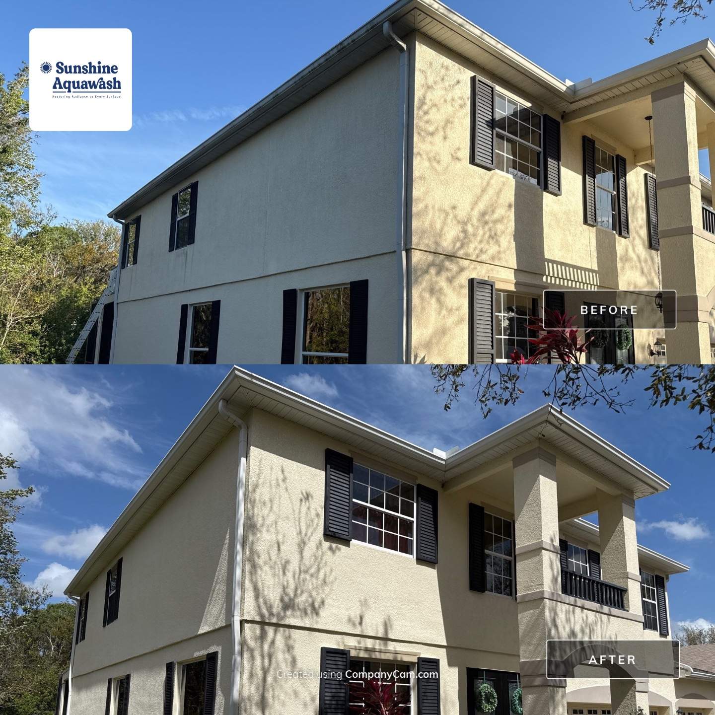 Barrington Ridge 2-Story House & Driveway Cleaning – Before & After Transformation! by Sunshine AquaWash