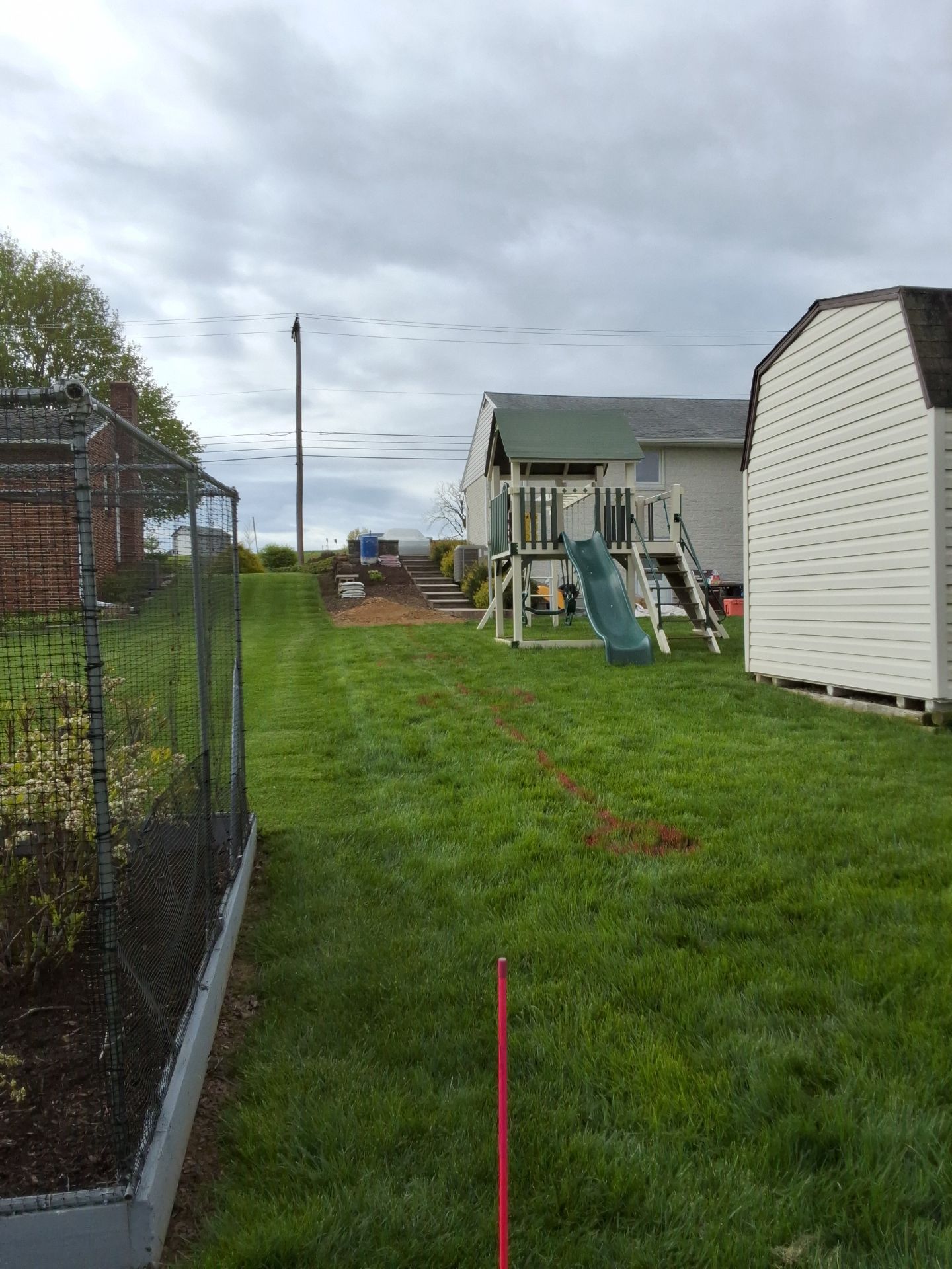 Picture Frame with Black Coated Wire by Kingdom Fence & Supply