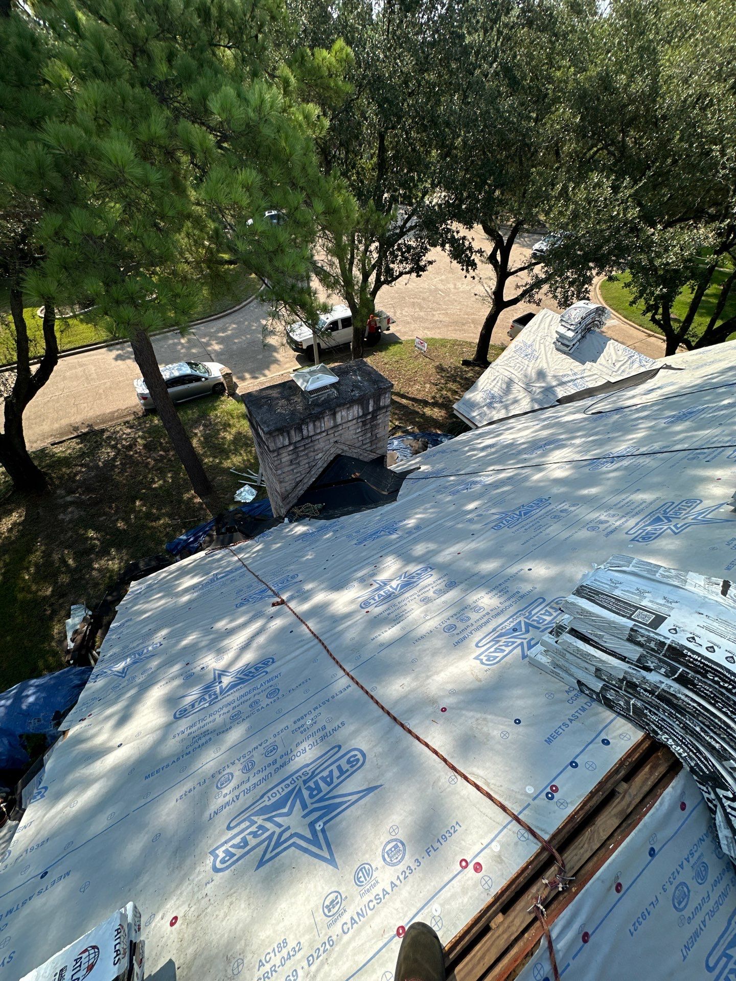 Project in Houston by Motion Roofing