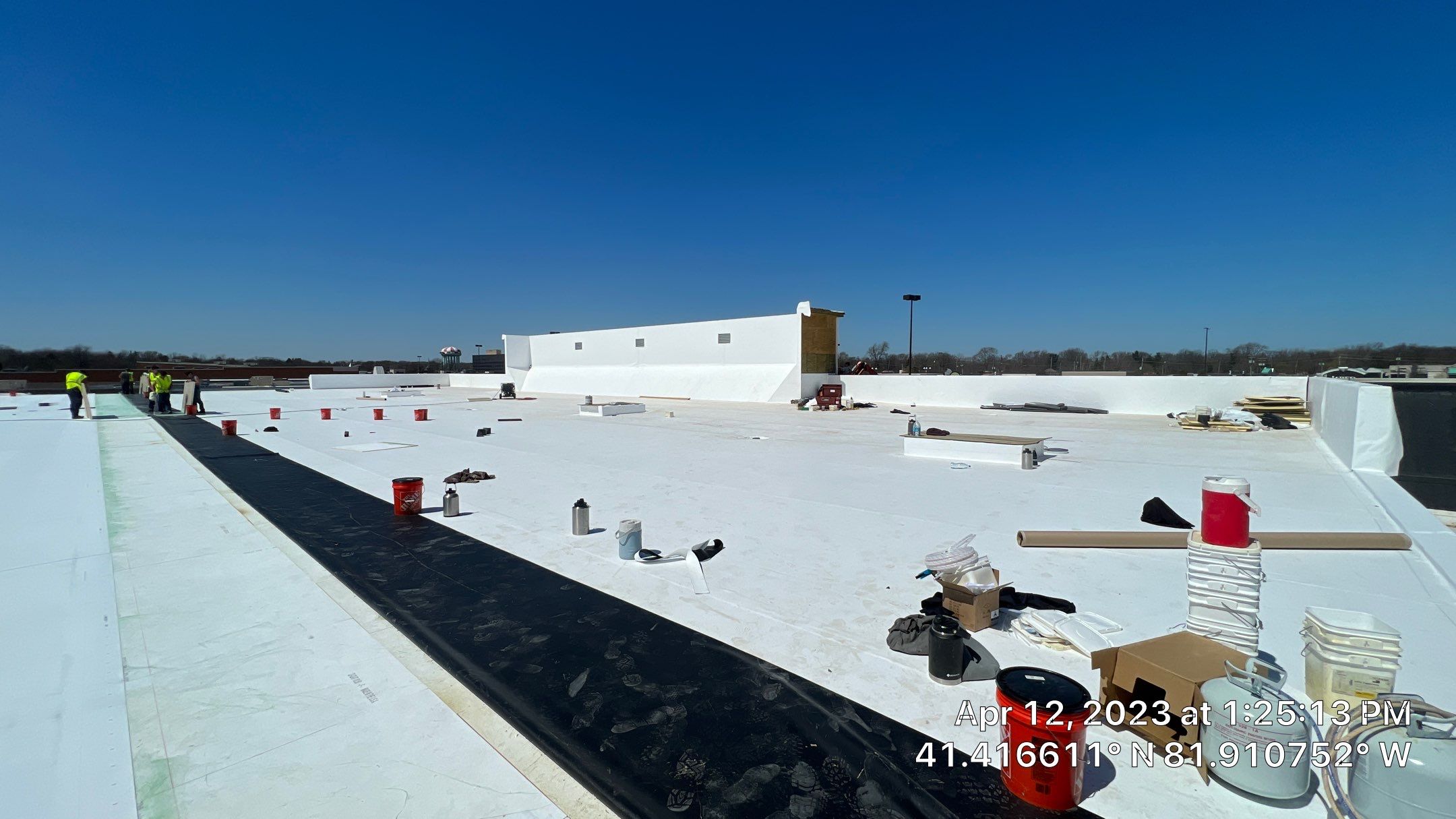 North Olmsted Ohio TPO Roof Install by Gold Star Roofing LLC 