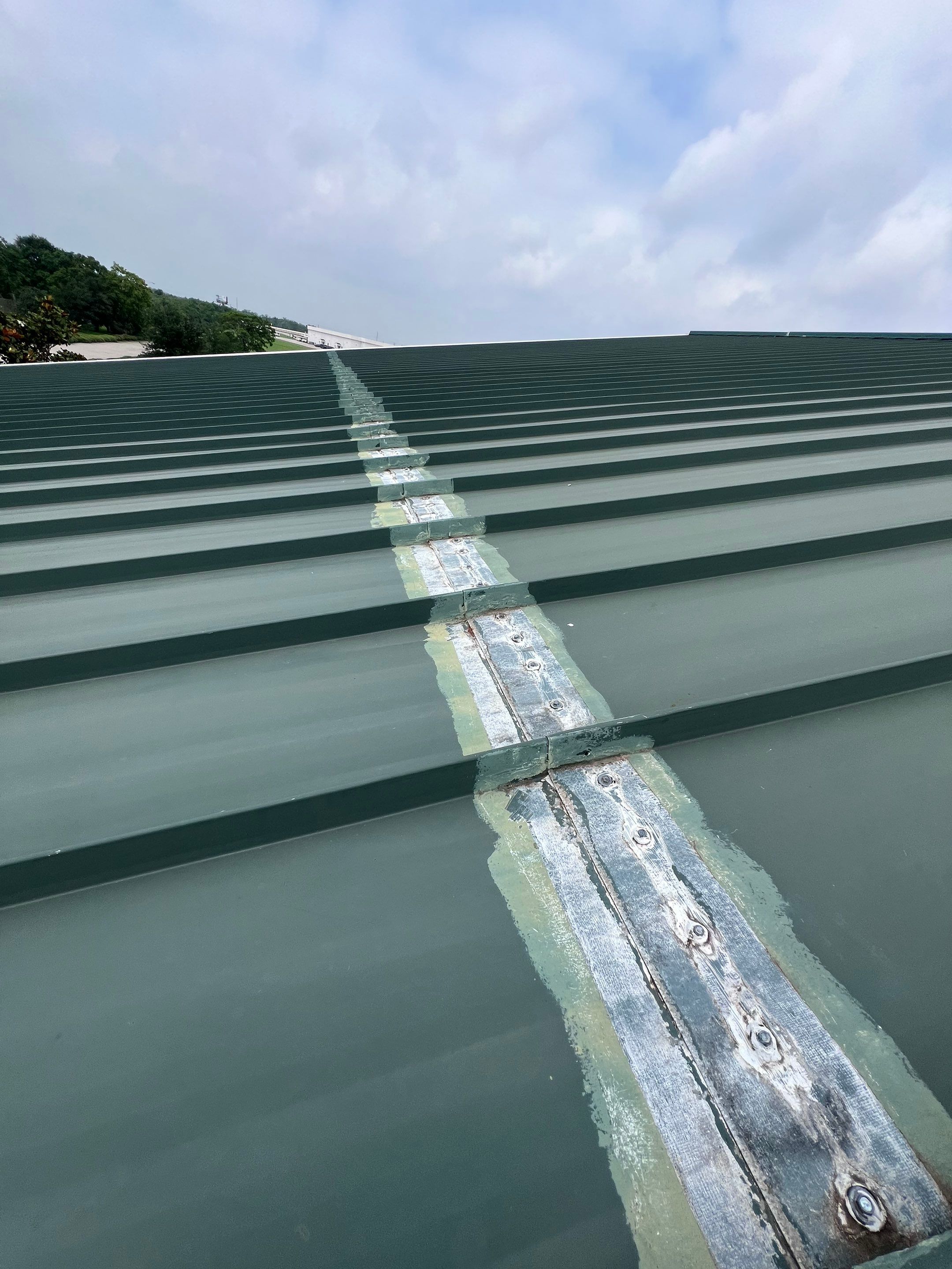 Hail Damage using Metal by Roof Repair Company