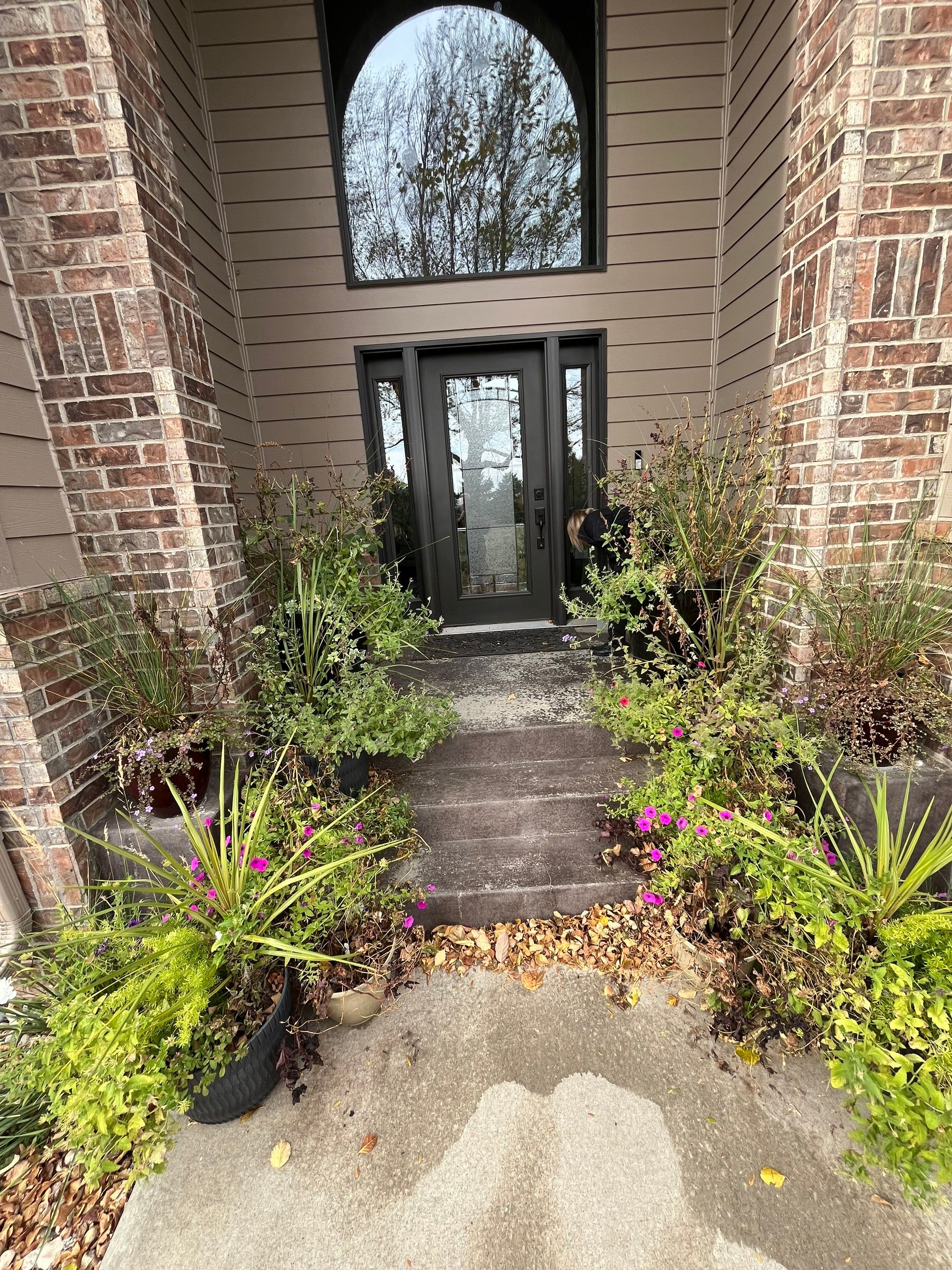 Front Porch Concrete Coating and Restoration in Harrisburg by Select Painting, Coatings & Garage Cabinets