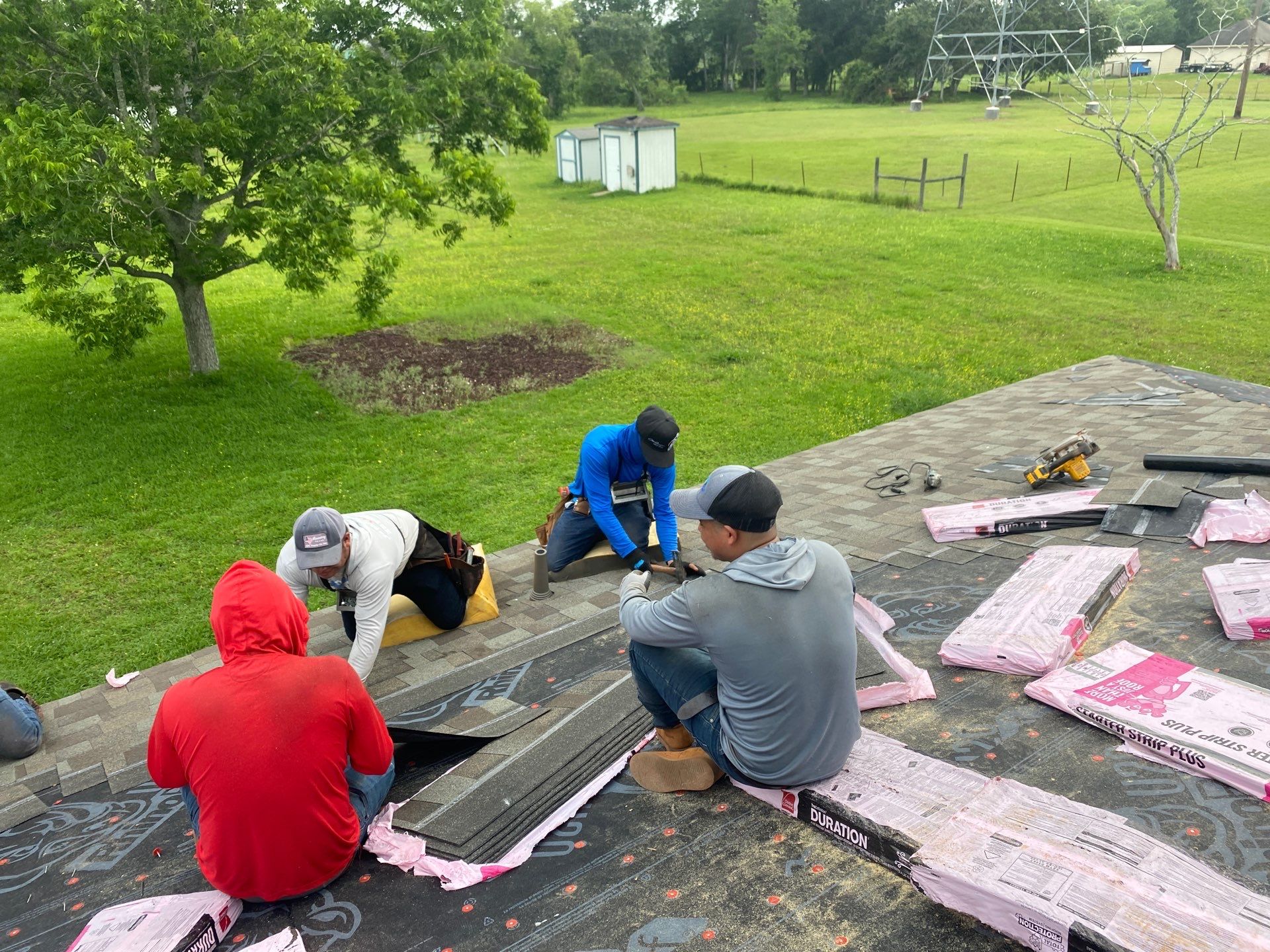 Residential Roofing Installation using Owen's Corning Duration (Lifetime) Shingles by Roof Repair Company