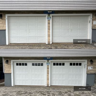 Garage Door Installation using Amarr Designer Choice door