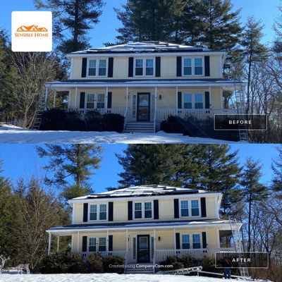New White Gutter Installation
