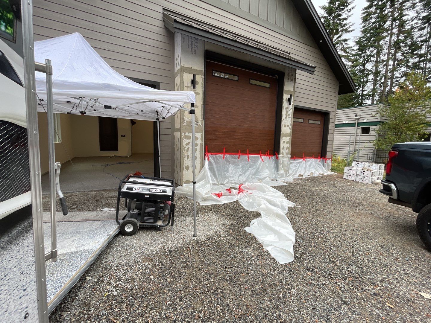 Garage Transformation using Silver Creek and the Penntek Evolution Flooring System by Croc Coatings, LLC