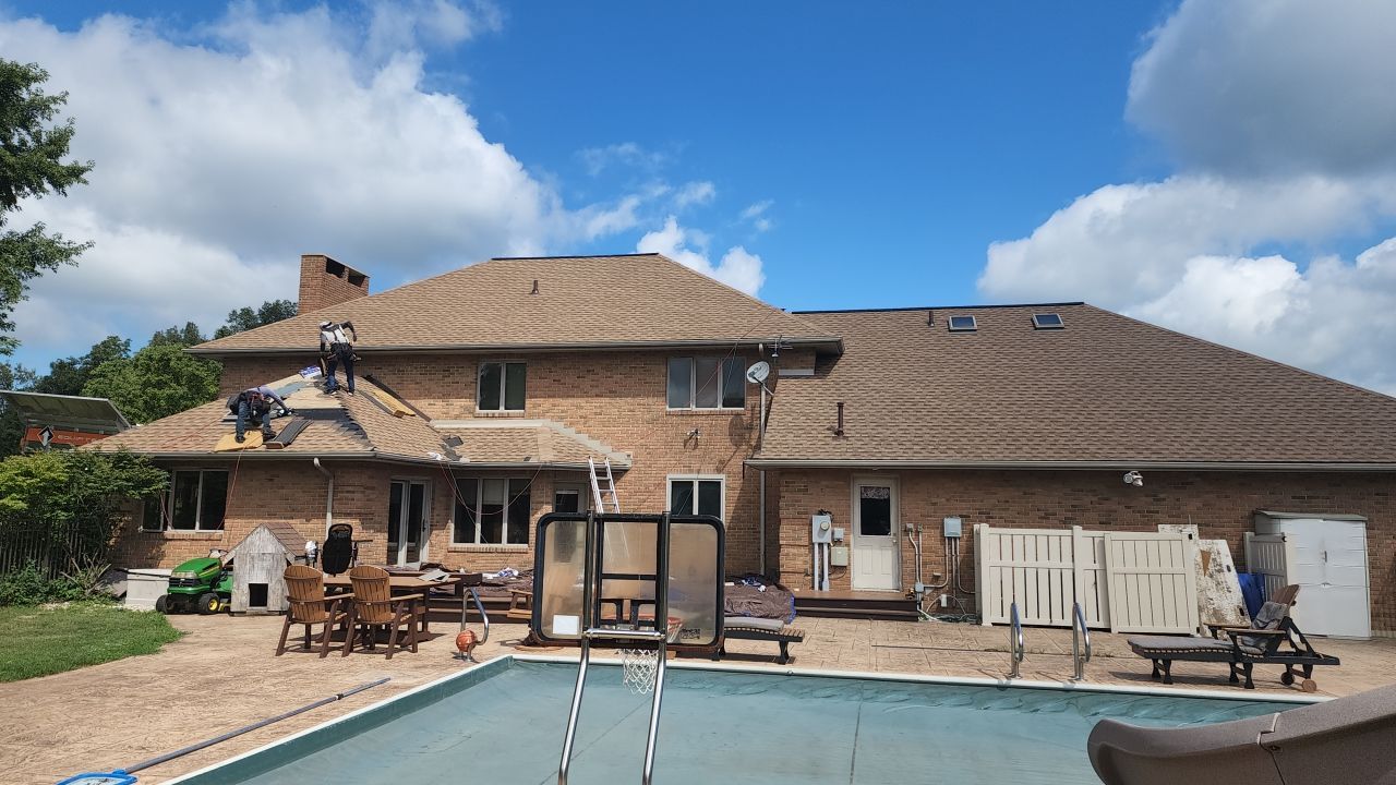 Residential Roofing Repair using GAF Timberline HDZ Shakewood by Nitro Roofing and Construction