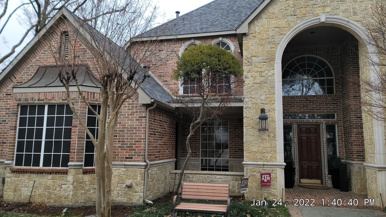 Insurance Claim Roof and Gutters using Owens Corning - Duration- Estate Gray -New Gutters - Exterior paint by Tex-Line Roofing