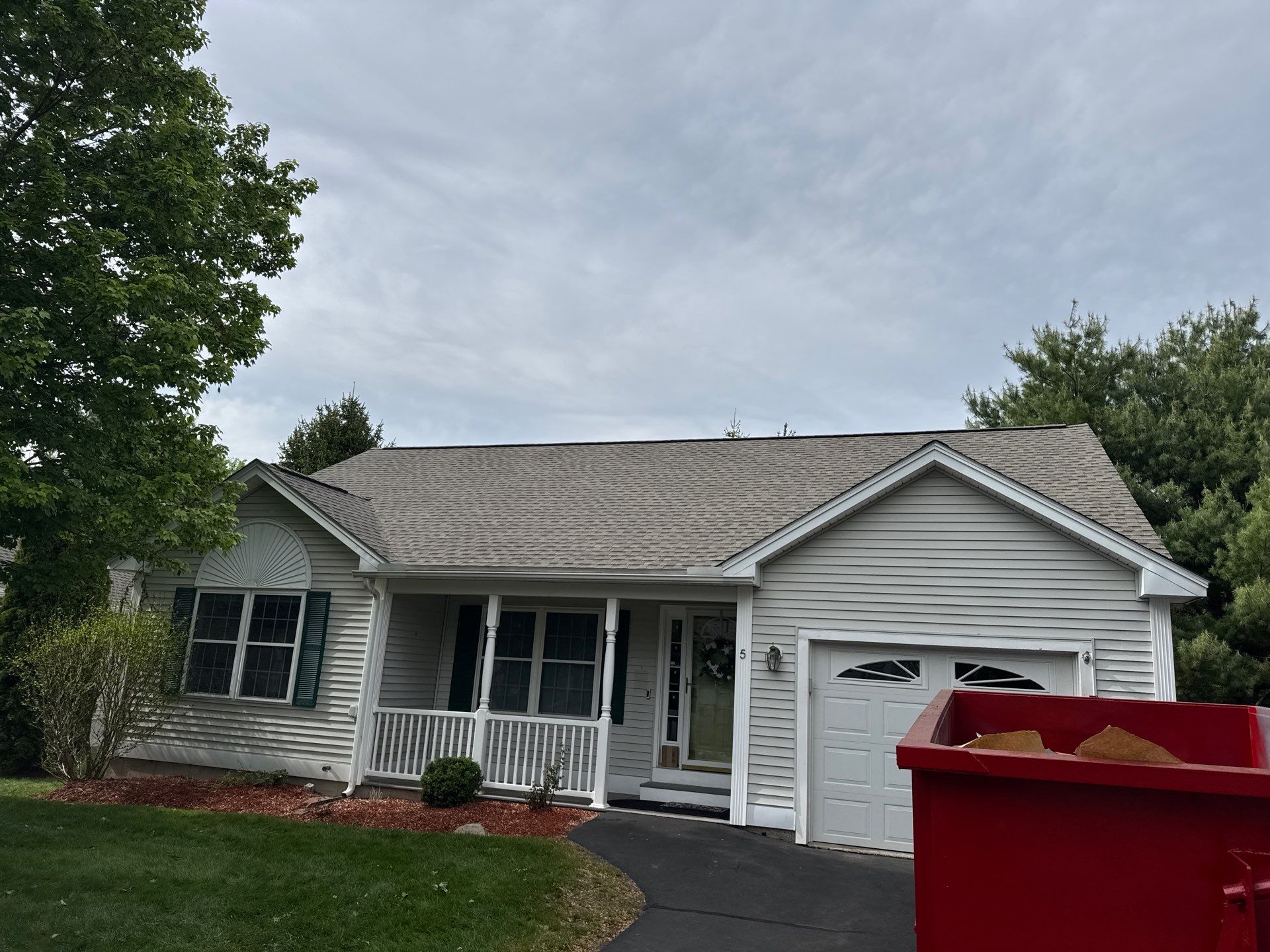 Hudson, NH Roof Replacement with GAF Timberline HDZ Shingles and Grace Ice & Water Shield by Compass exteriors