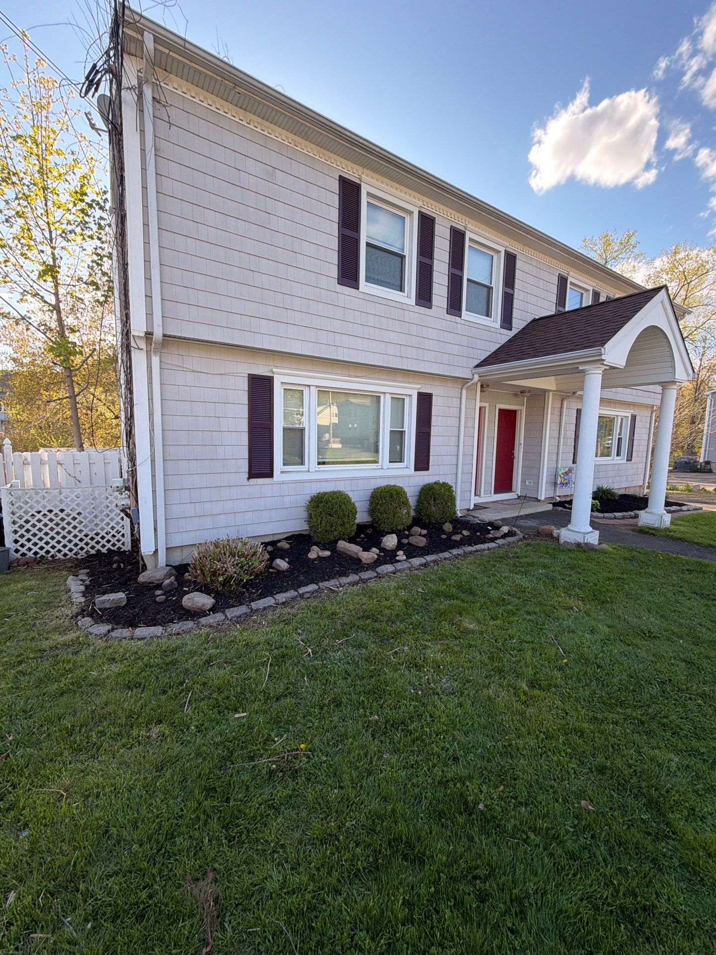 Residential Landscape Refresh and Stone Paver Bed Edging in Woodbridge by Diamond Image LLC