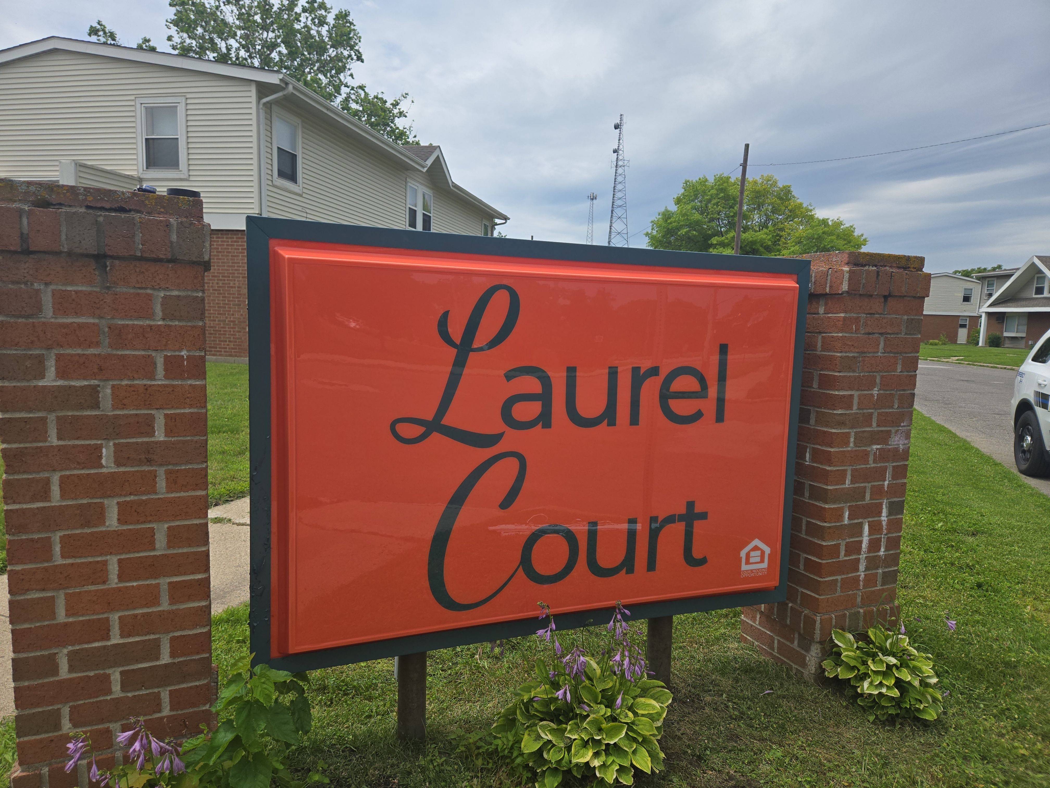 Laurel Court Apartments Monument Sign Replacement and LED Lighting Update by Hayes Design co