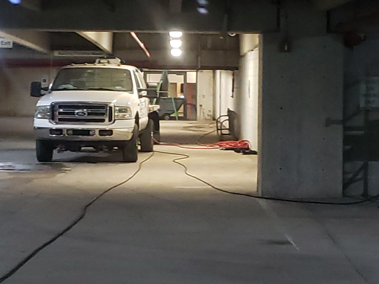 Downers Grove, Parking garage by Northern Power Washing LLC.