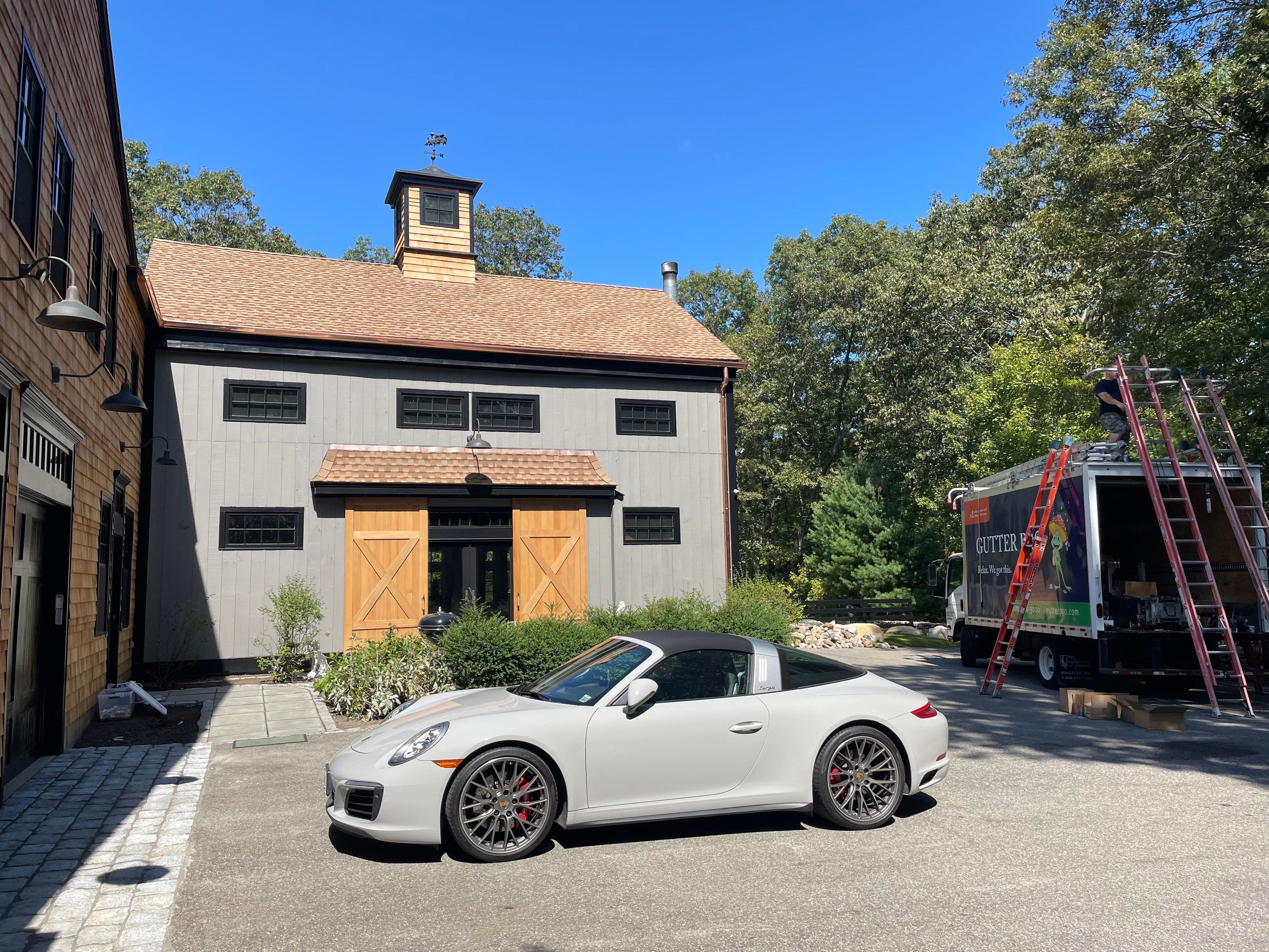 6" K-Style Copper Gutters Installed in Sherborn, MA by Gutter Pro Enterprises