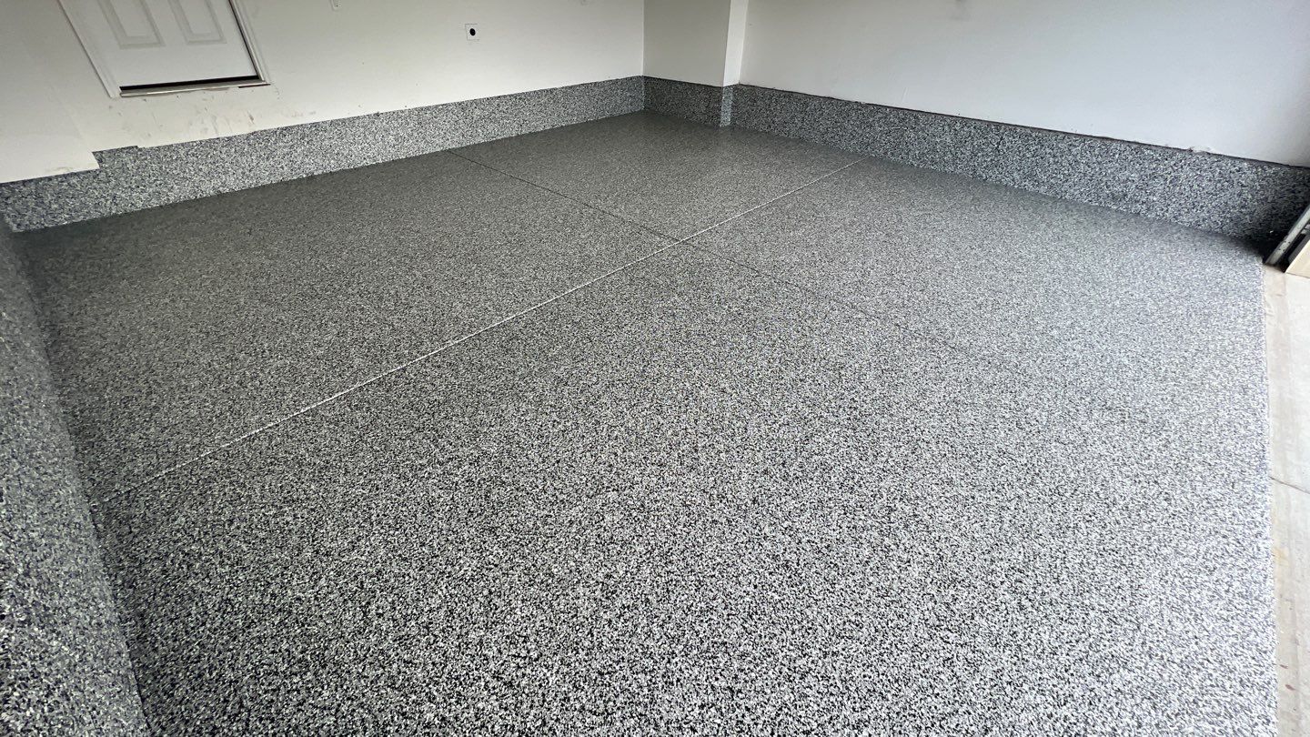 Garage Floor using Domino by Your1DayFloor.com