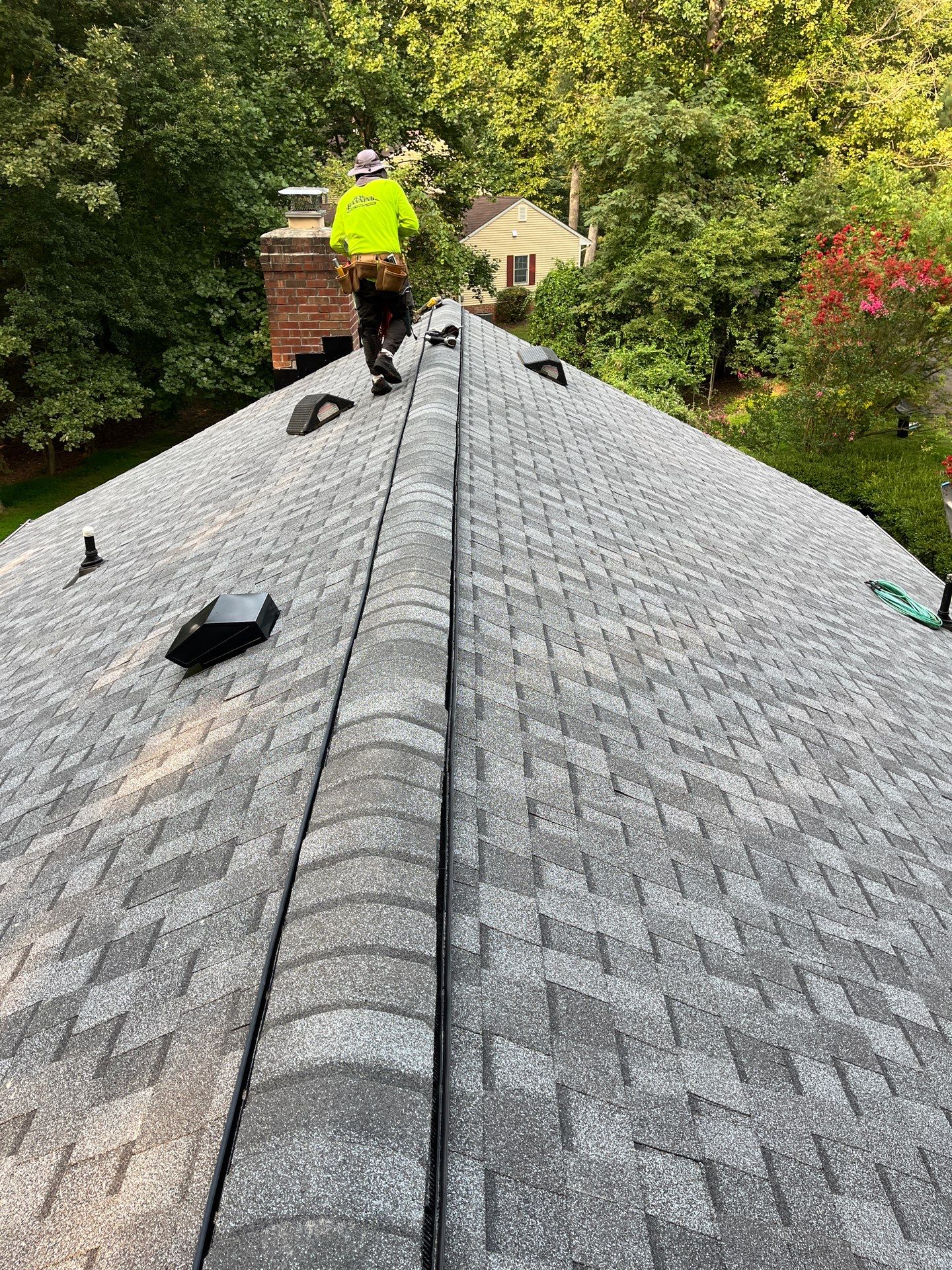 Oakton: Residential Roof Replacement with CertainTeed Landmark Designer Shingles in Pewter by RM Banning, Inc.