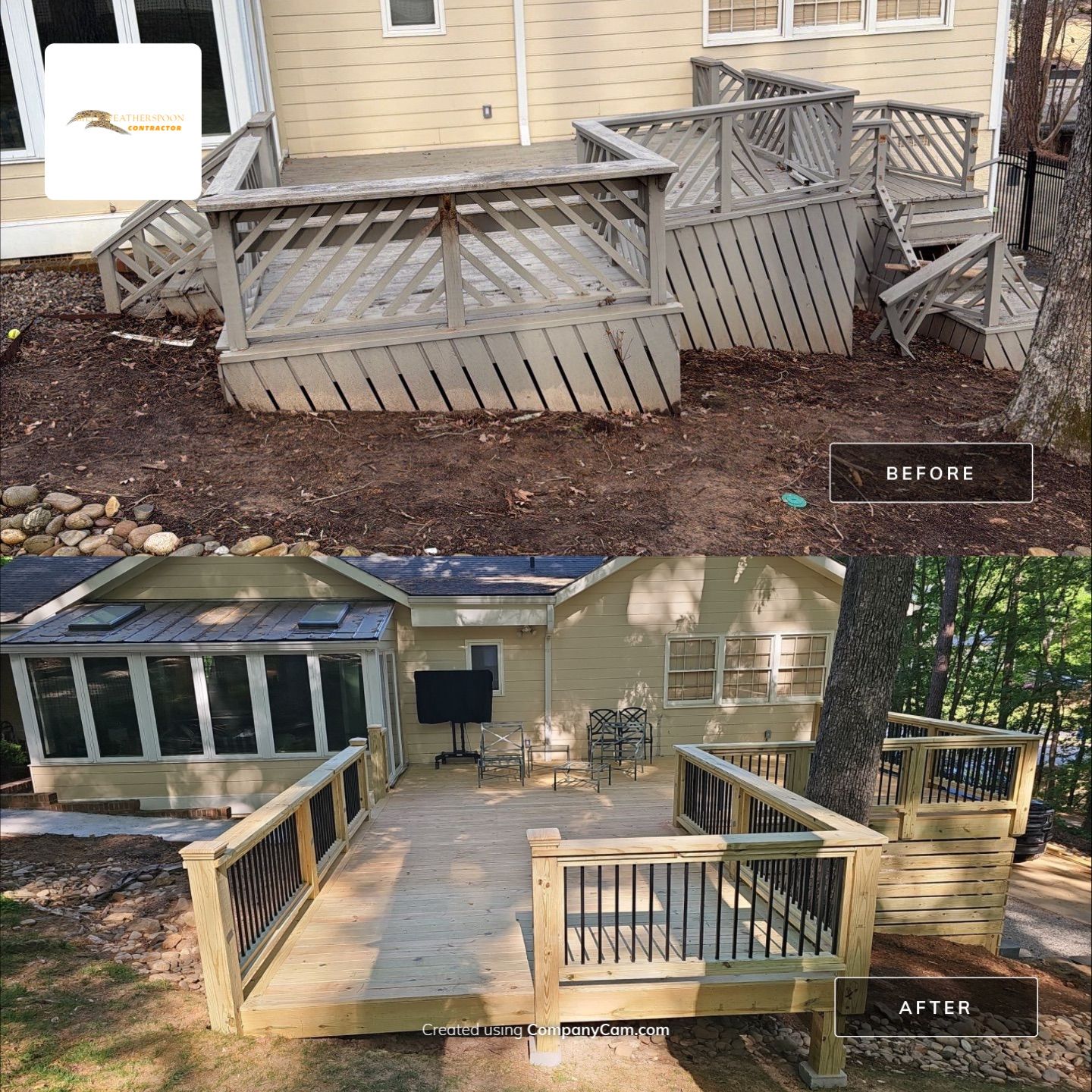 New Deck Construction & Site Improvements by Billy Weatherspoon Contractor