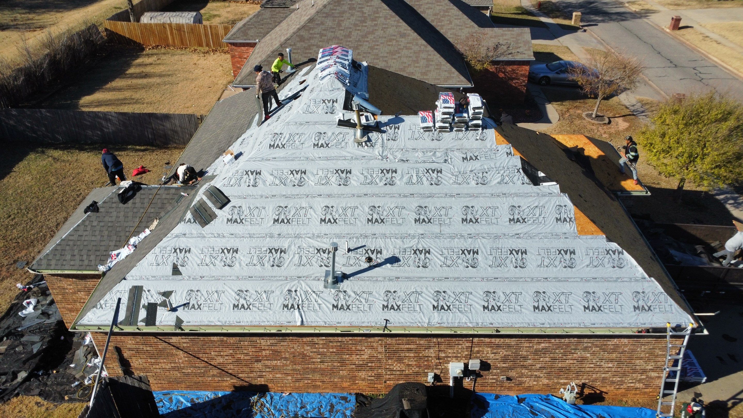 Install of Roofing system after tornado in oklahoma city! by Icon Roofing And Construction