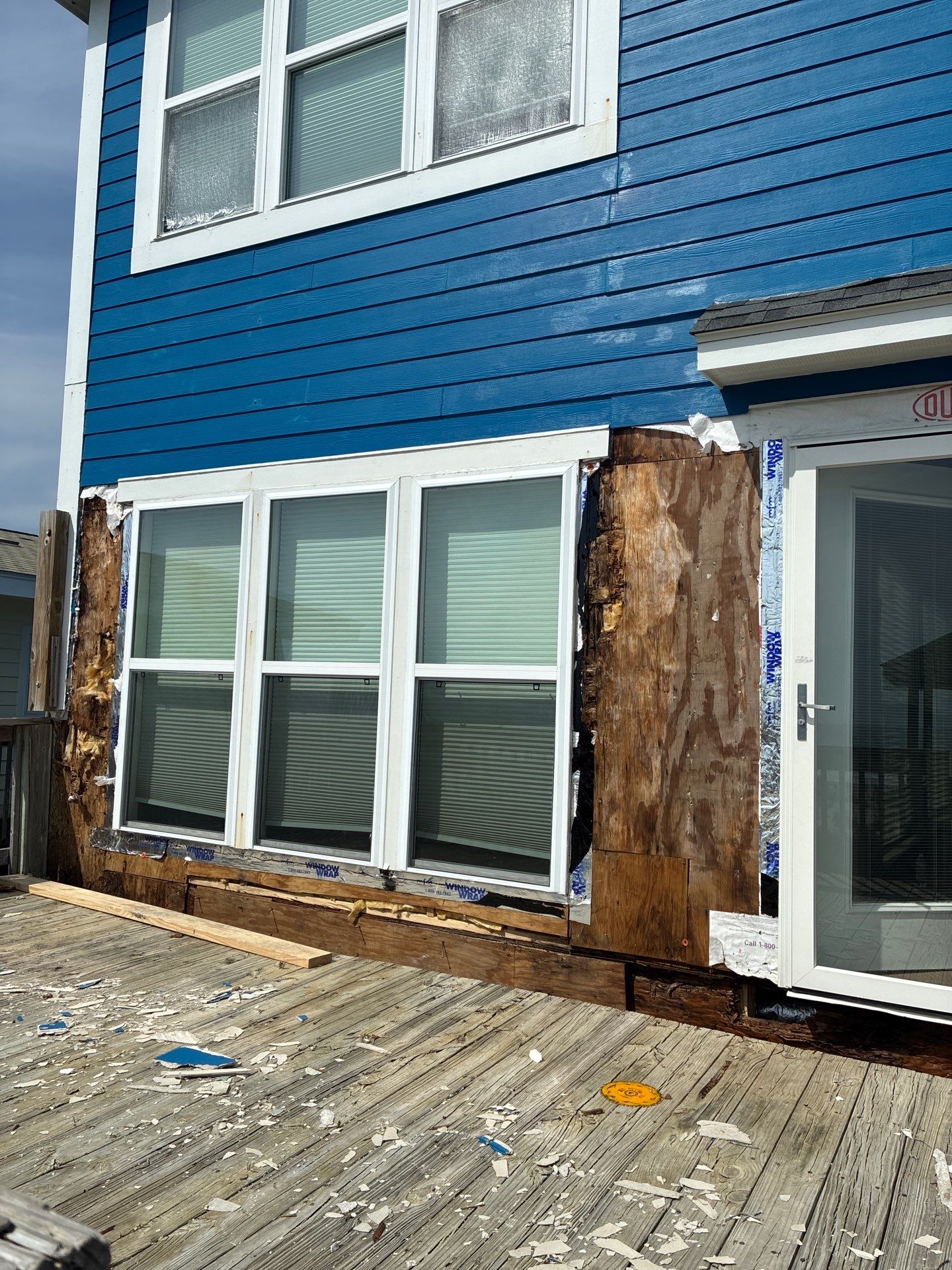 Oceanfront Structural Repair and Exterior Rebuild in Oak Island NC | RGR Construction and Roofing, LLC by RGR Construction and Roofing, LLC