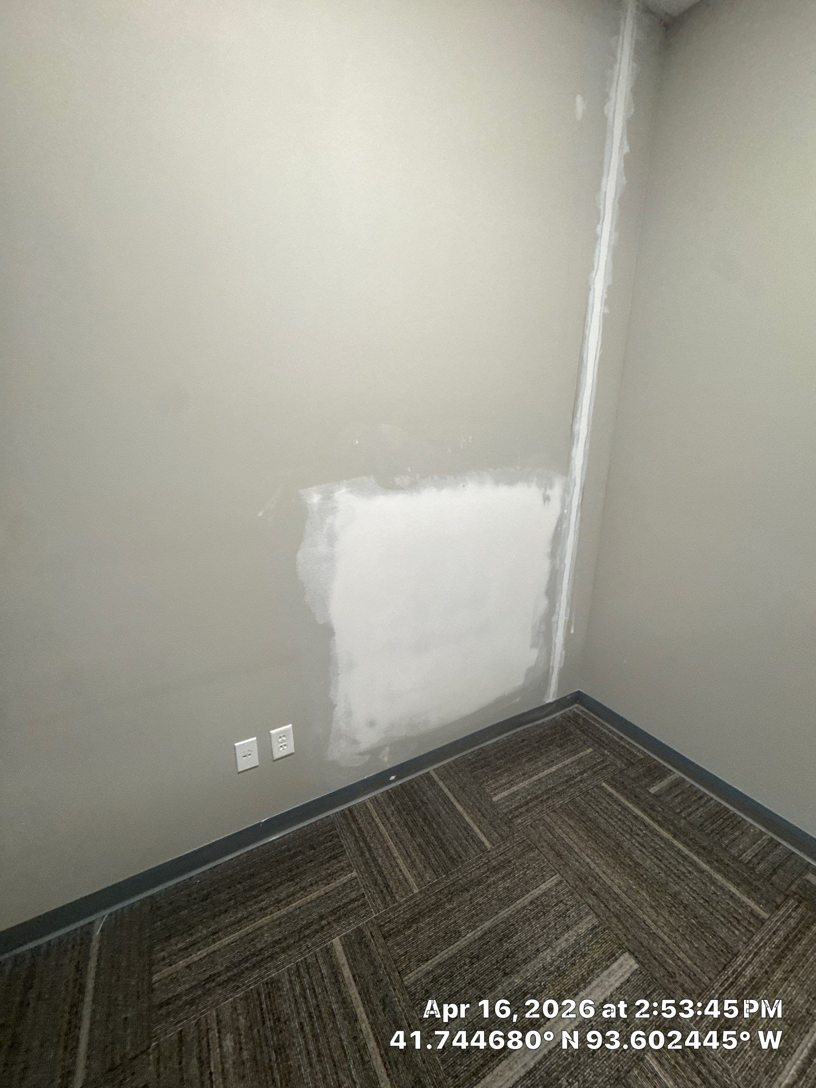 Commercial Interior Touchup after drywall work completed by Midwest Paint LLC