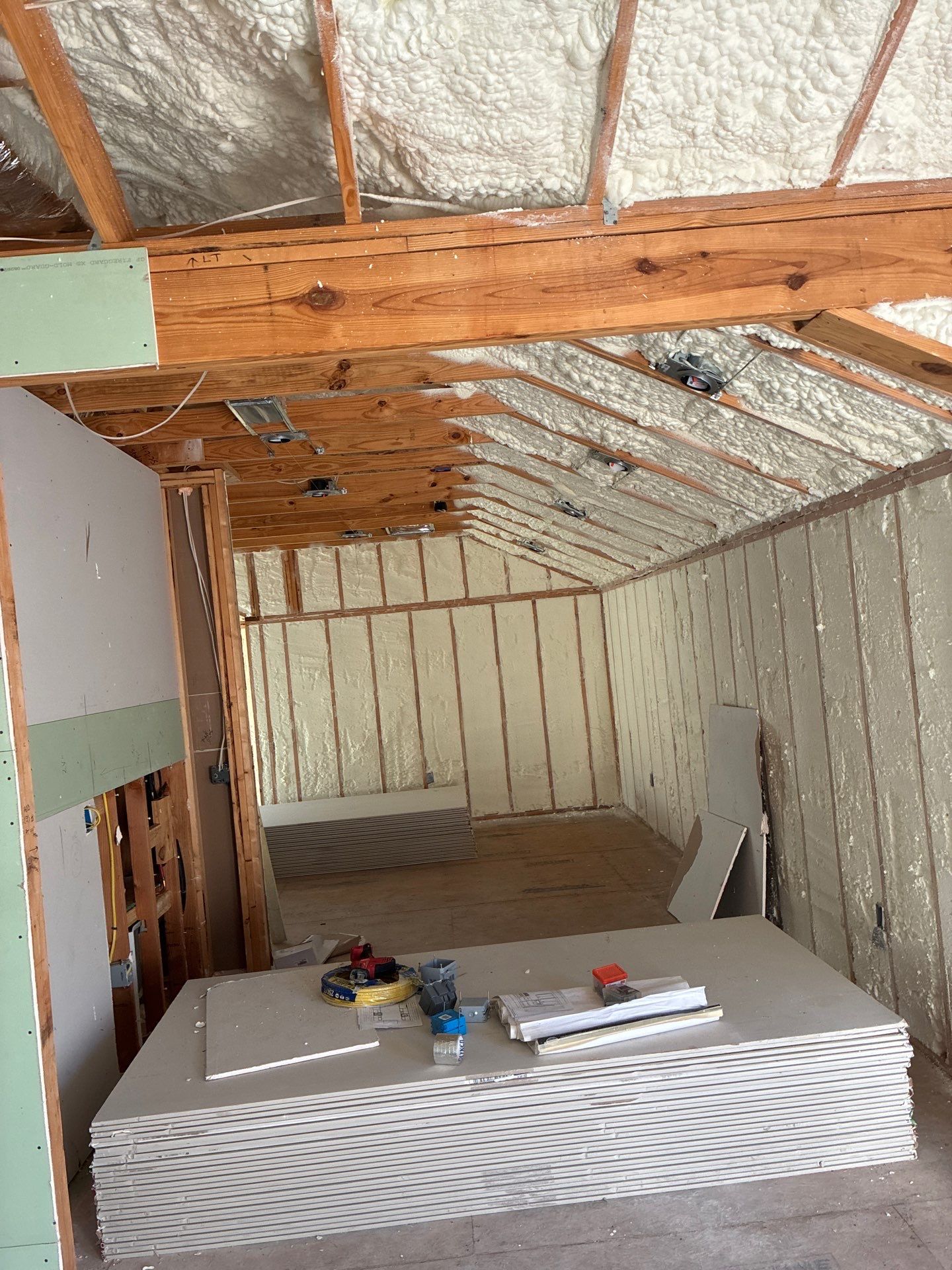 Fully encapsulated Dallas custom home  by Apex Insulation Solutions